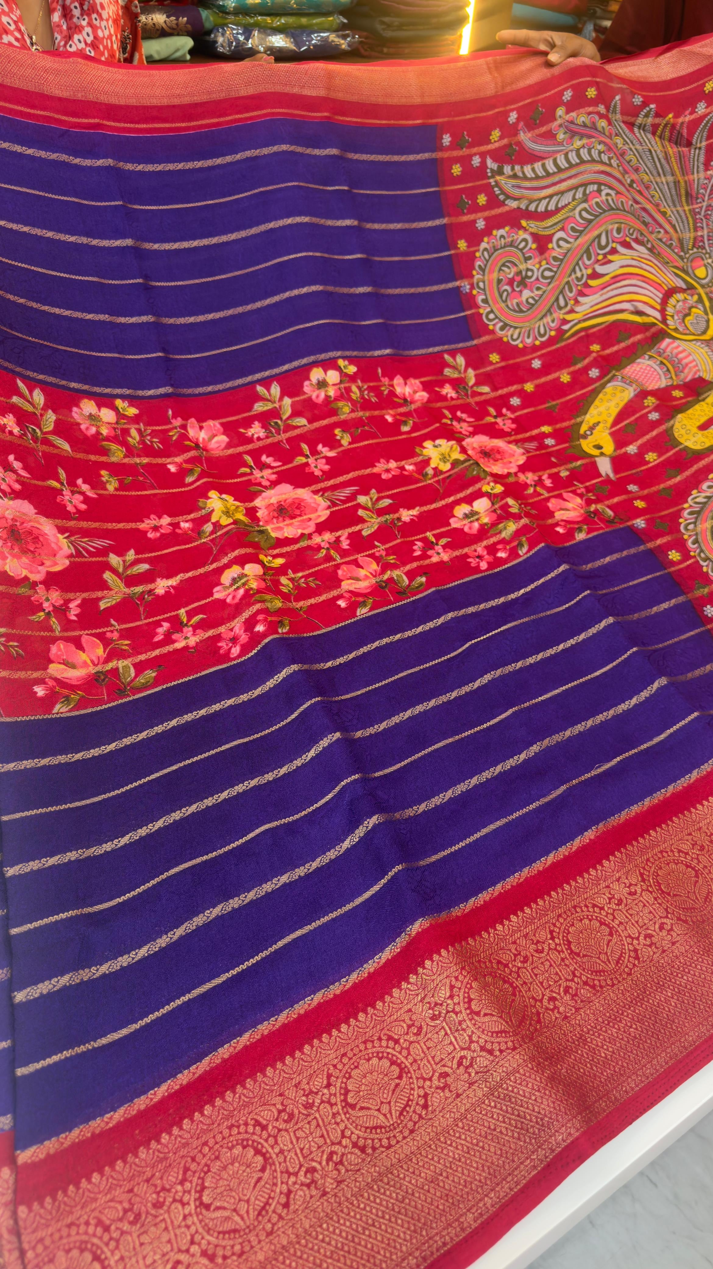 Center desgin sarees