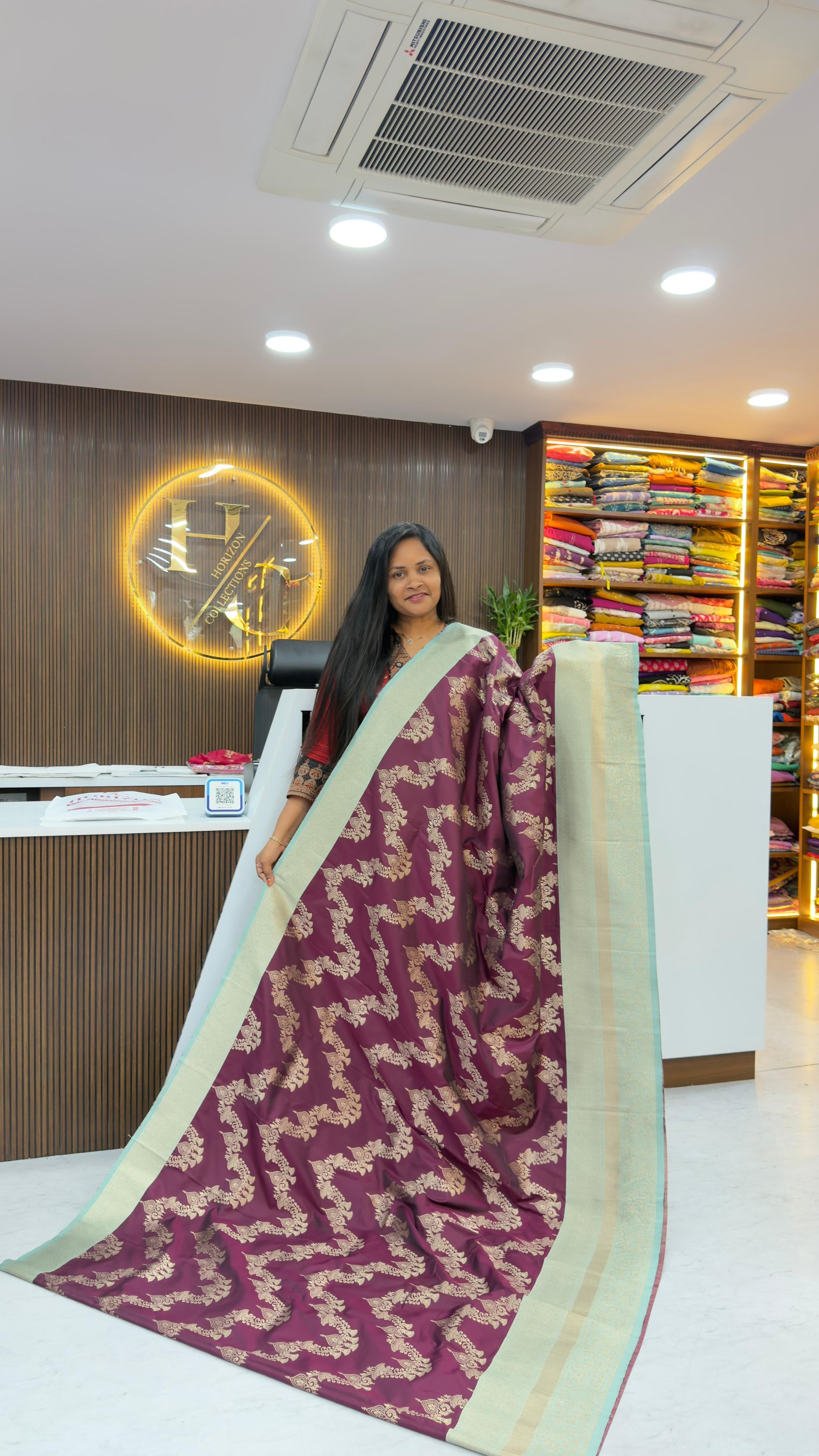 Kanjivaram style soft silk saree