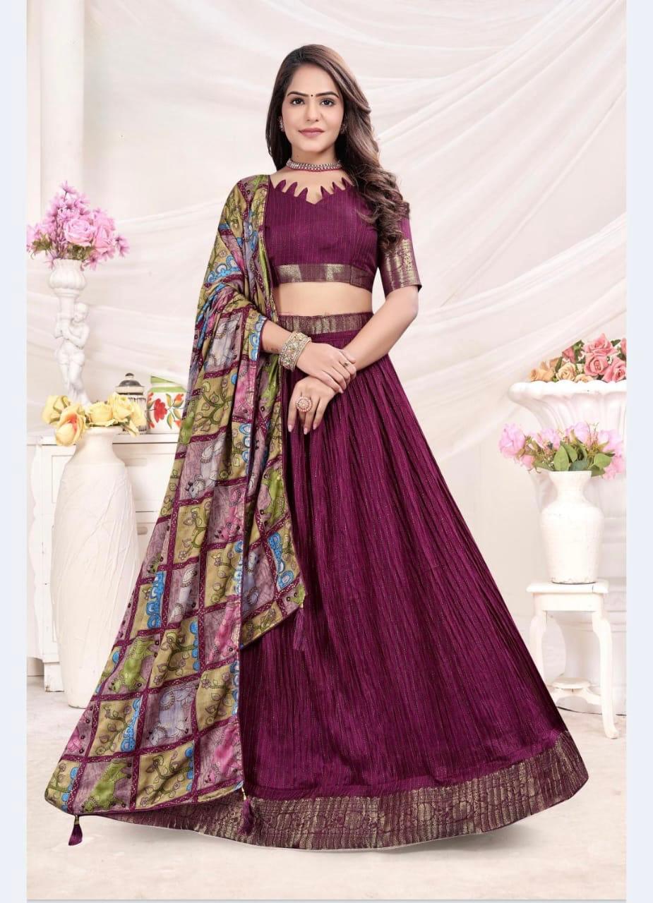 Mangalgiri inspired Lehengas