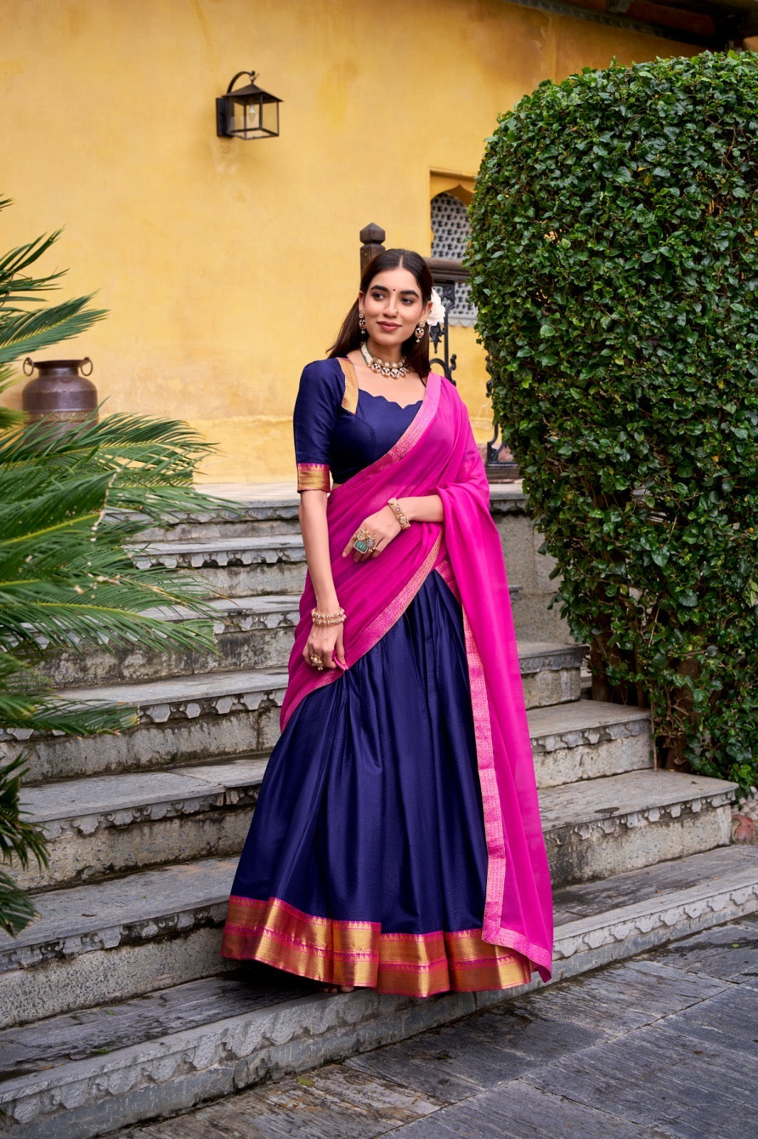 Traditional half saree