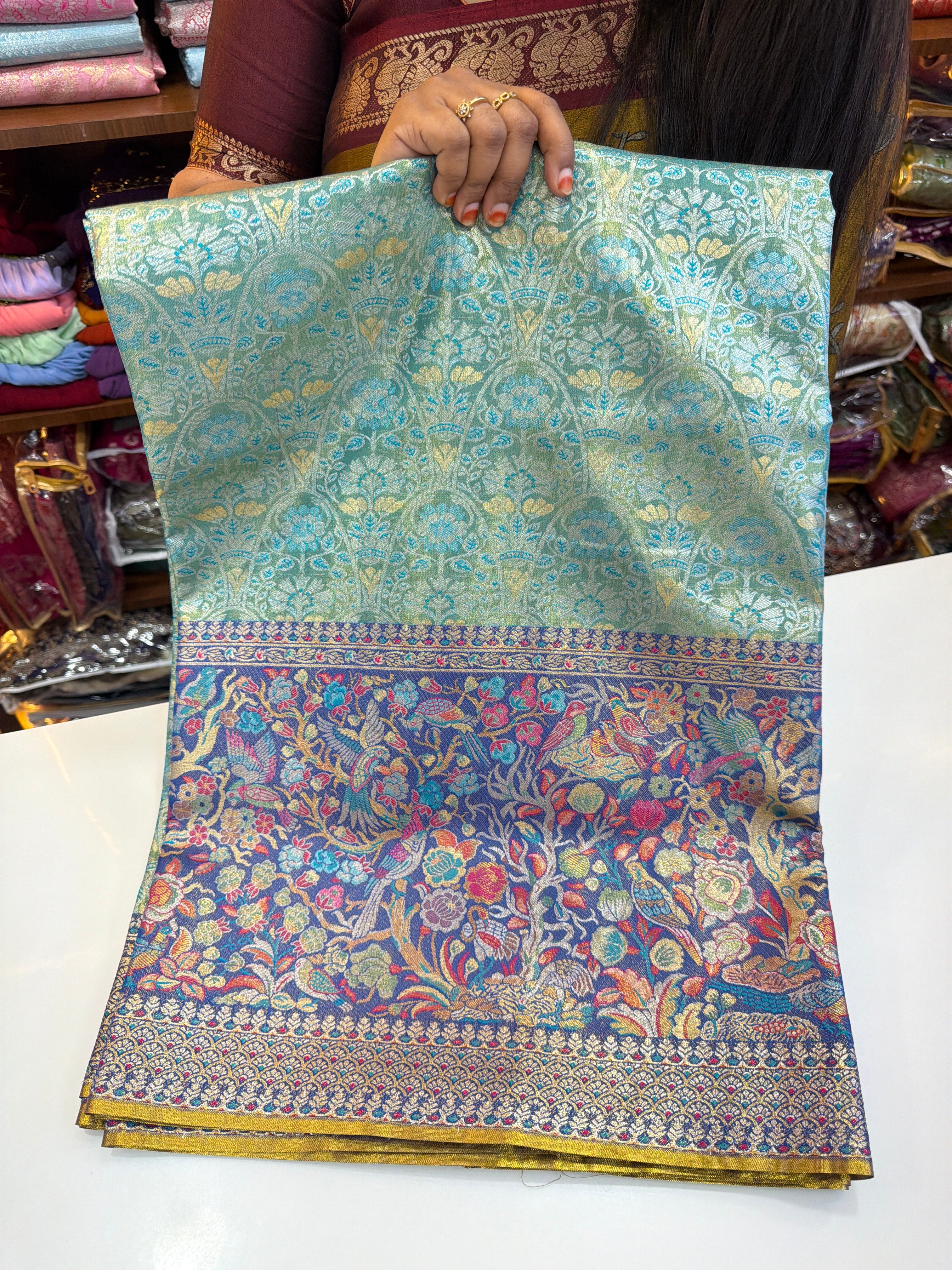 Meenakari Pattu sarees