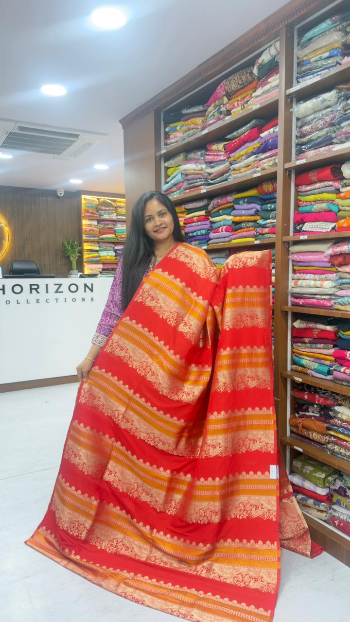 Banarasi stripes zari saree