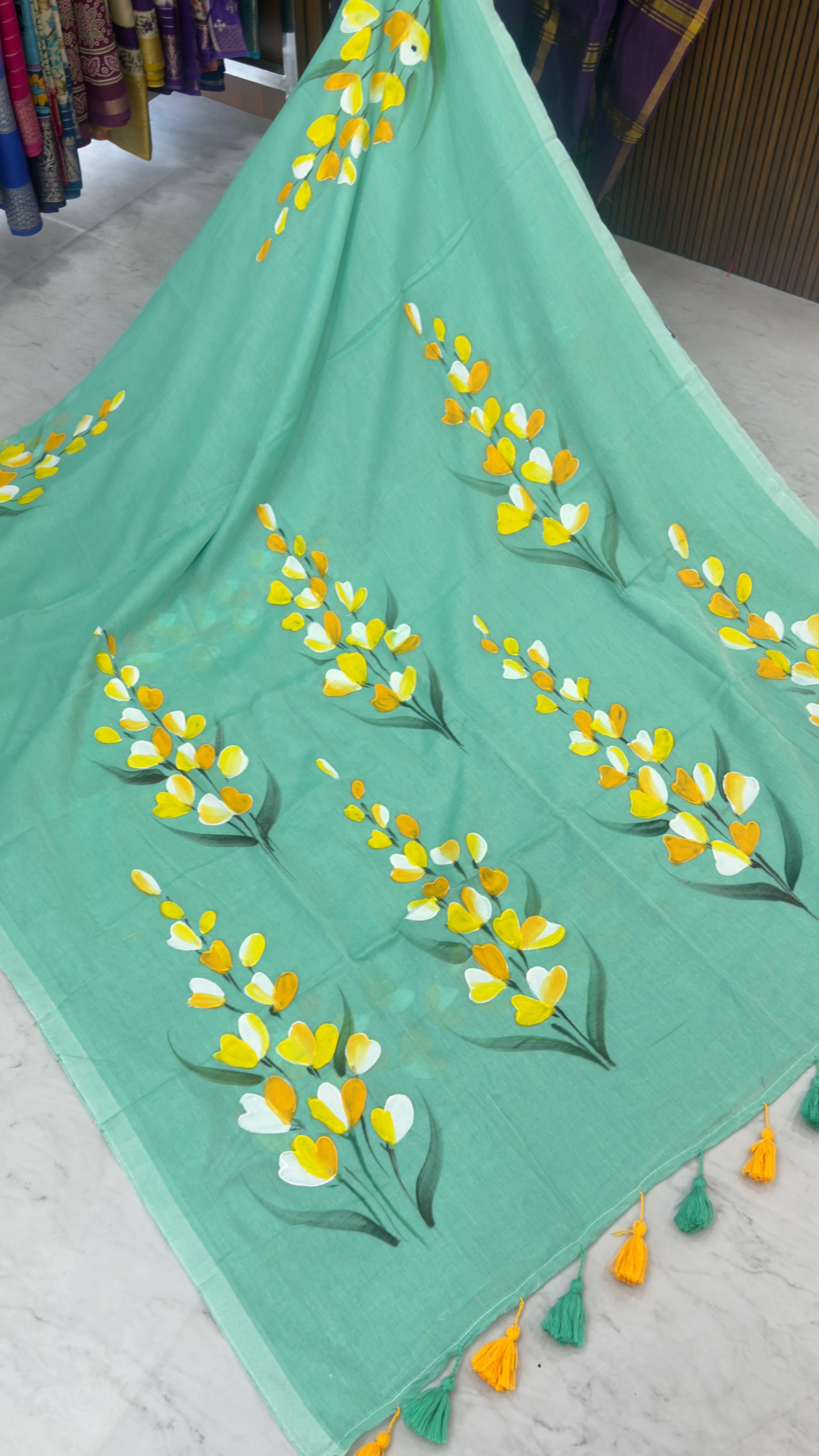 Mul cotton sarees(No blouse)