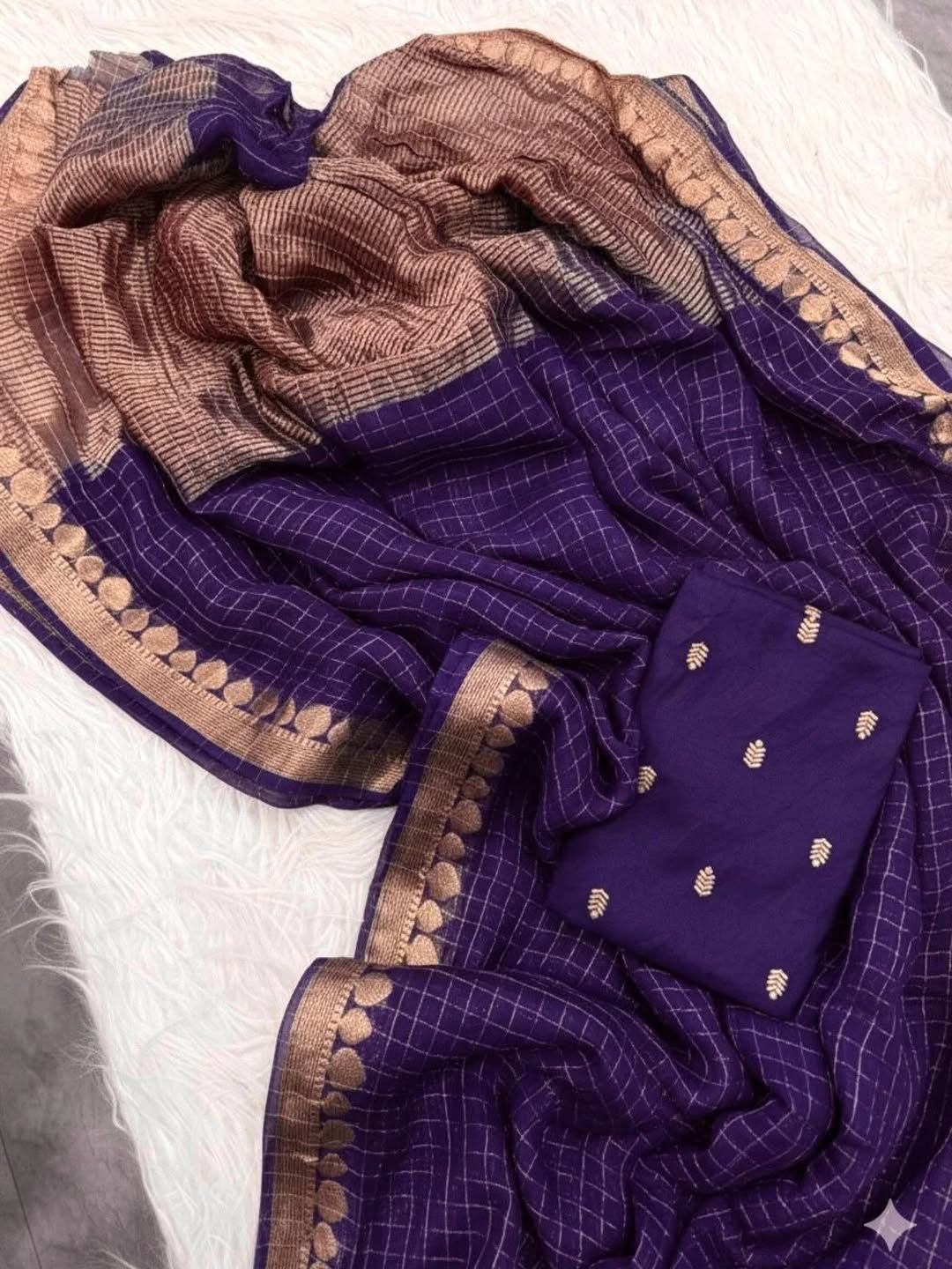 Viscose Georgette Saree With Viscose Blouse