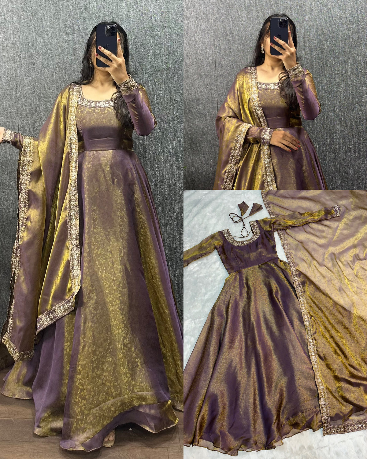 Fendy silk gown