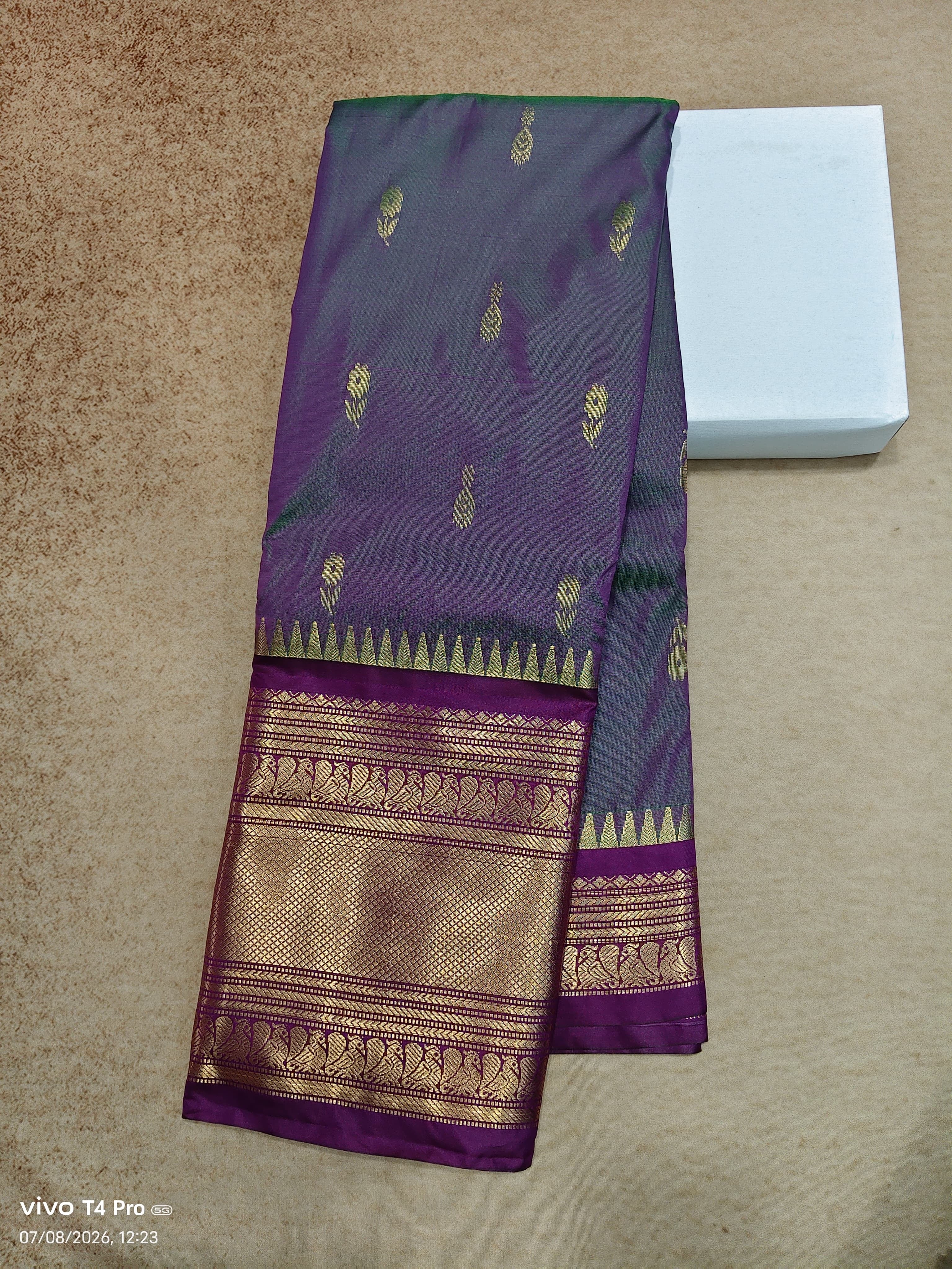 Vintage semi Kanchi pattu sarees