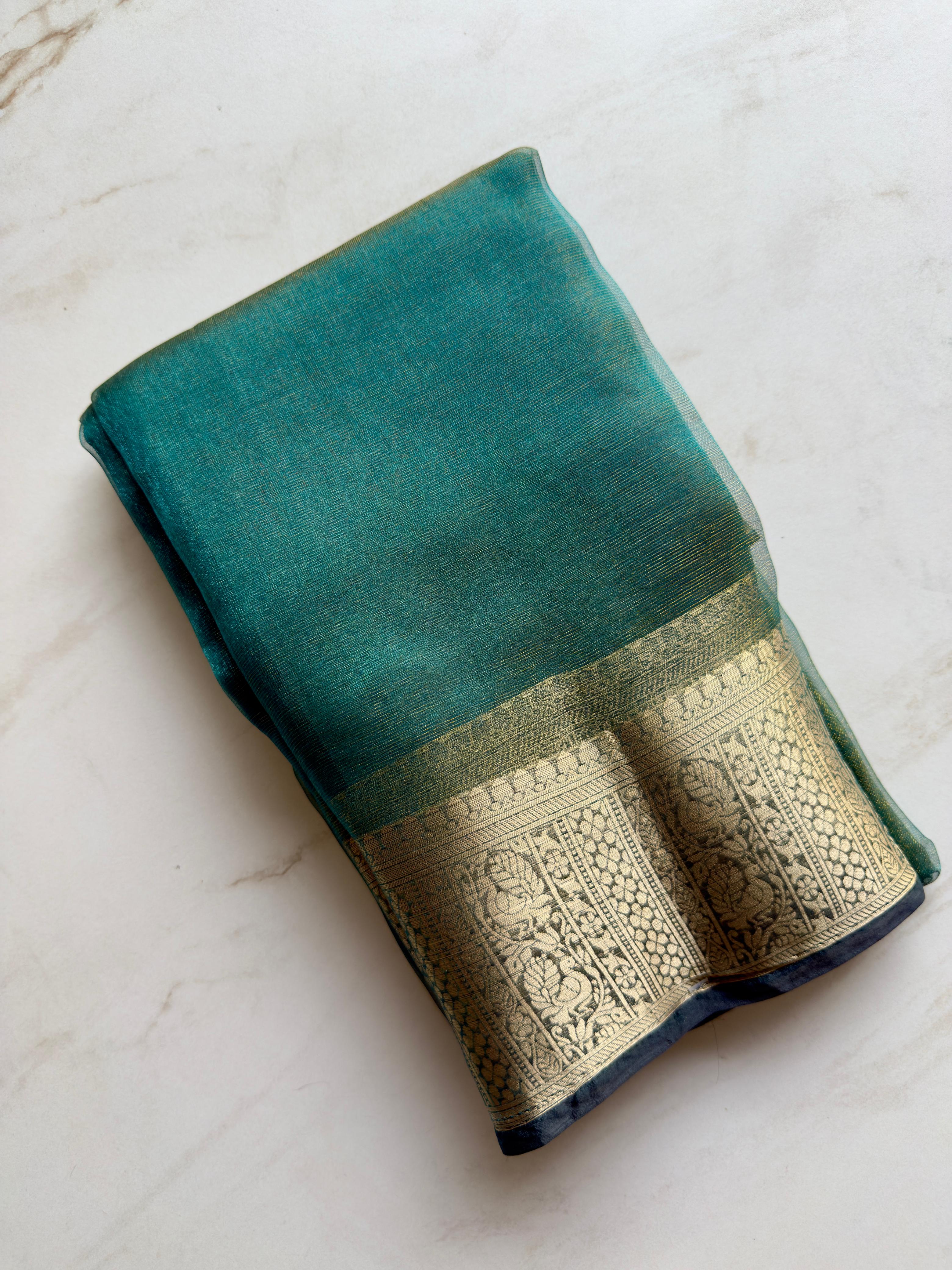 Organza tissue saree