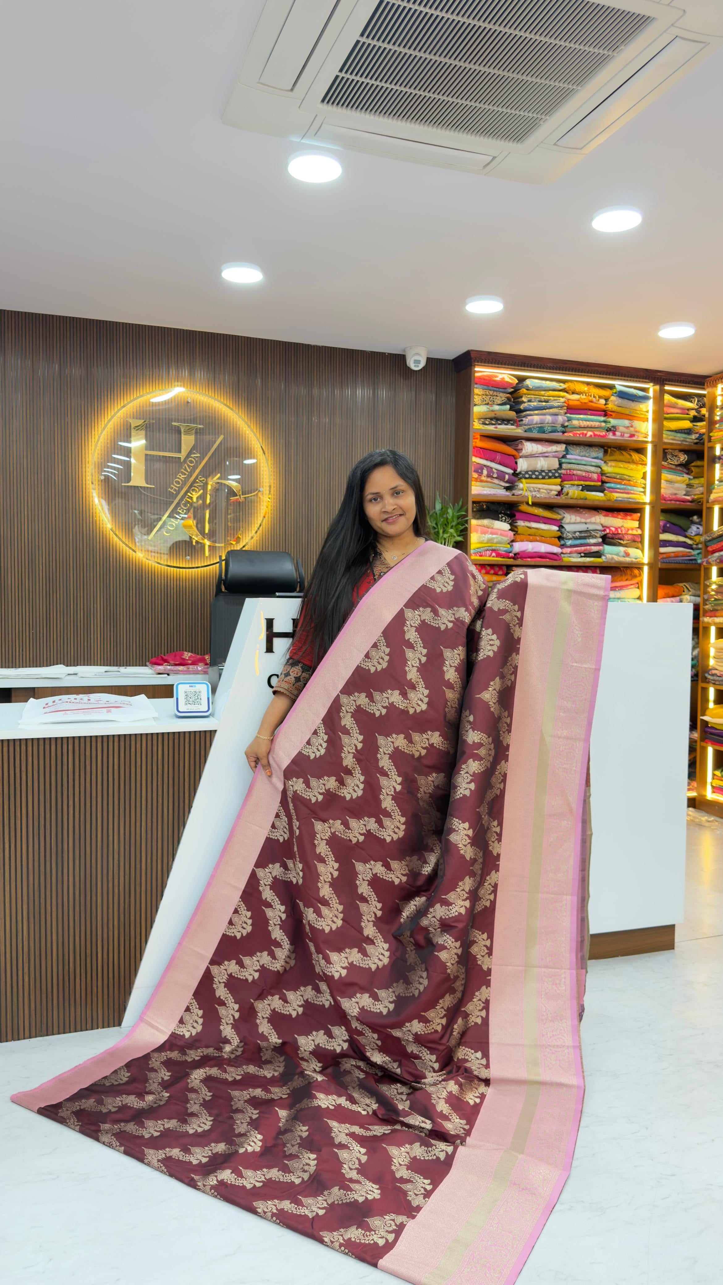 Kanjivaram style soft silk saree