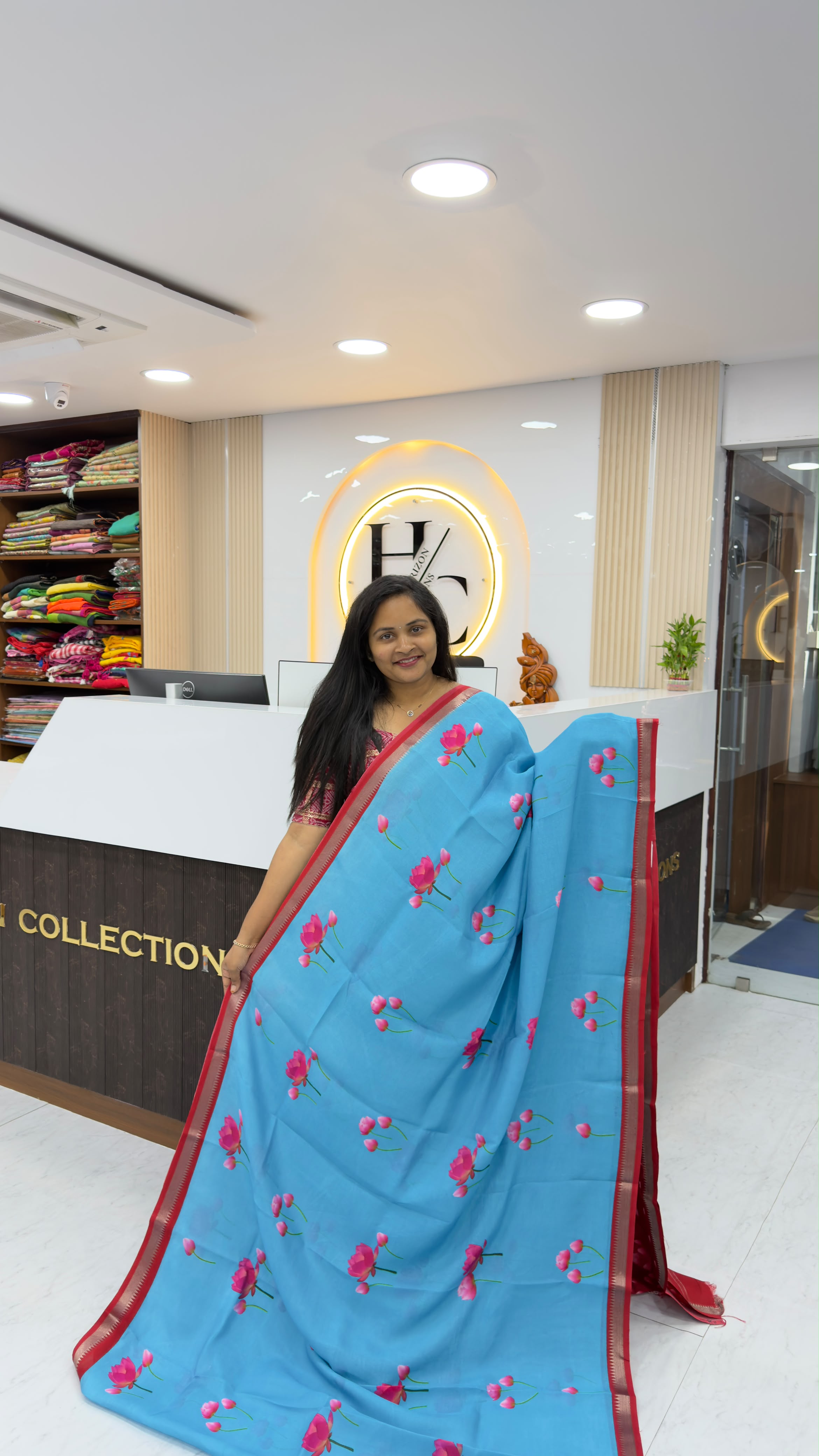 Mangalgiri Digital Printed Sarees