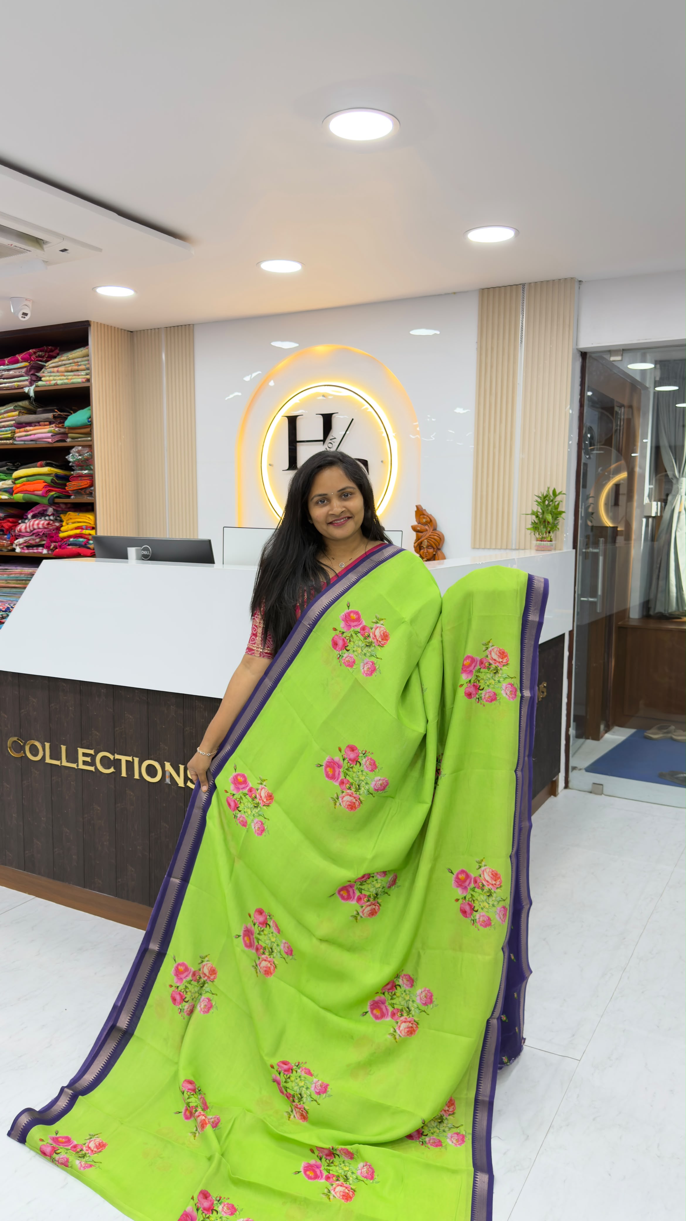 Mangalgiri Digital Printed Sarees