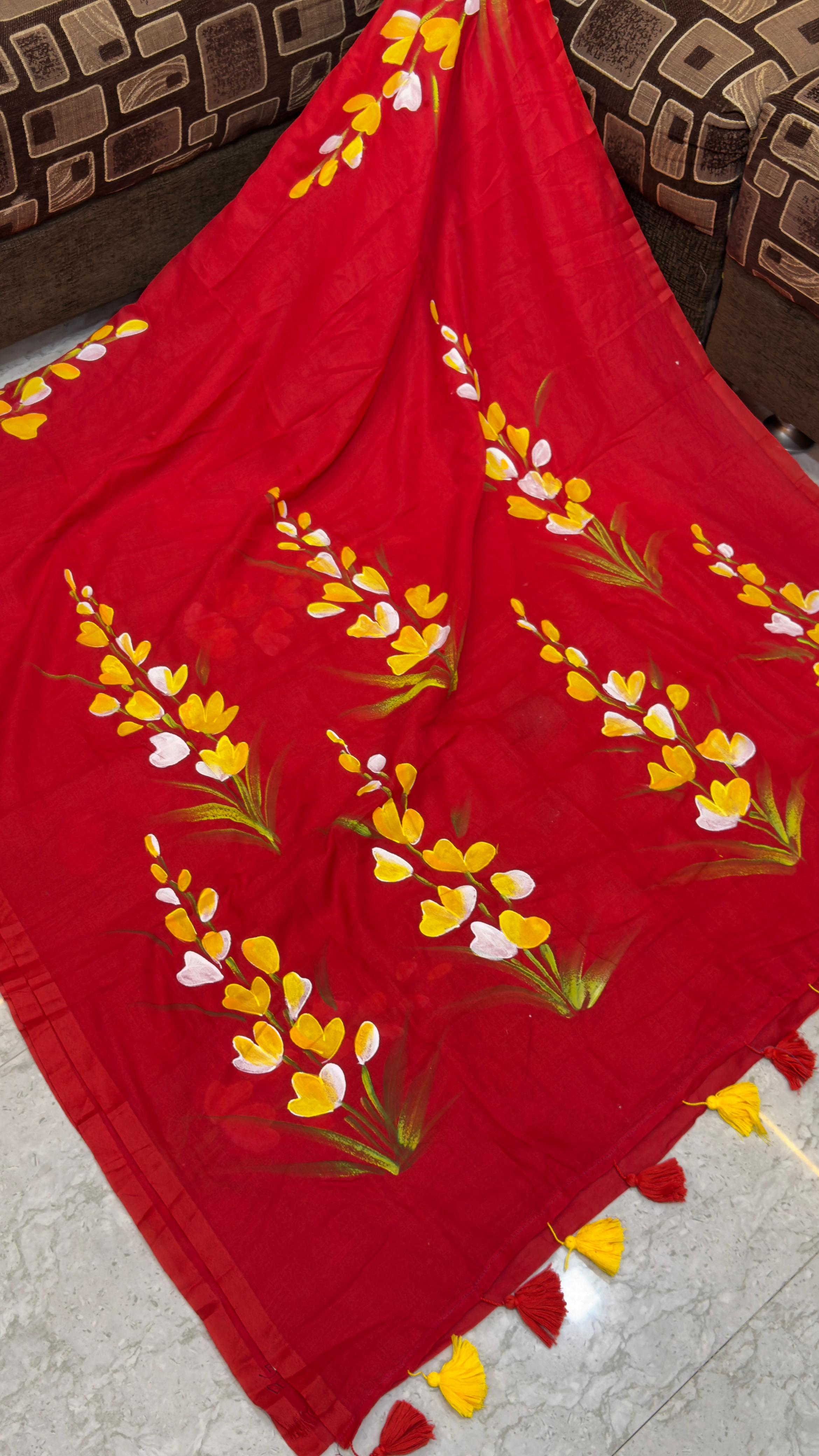 Pre Booking Hand Paint Mul Cotton