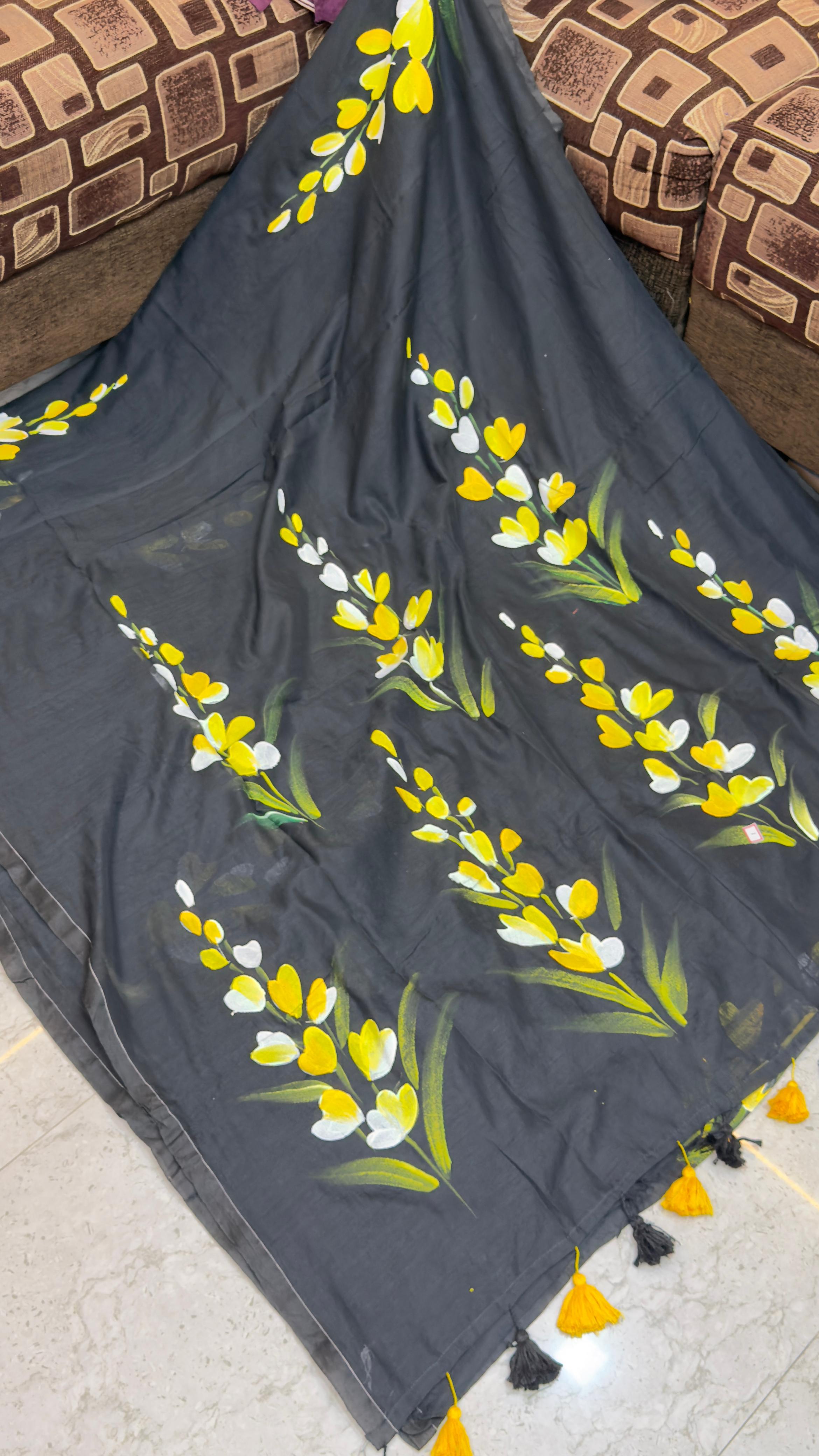 Pre Booking Hand Paint Mul Cotton