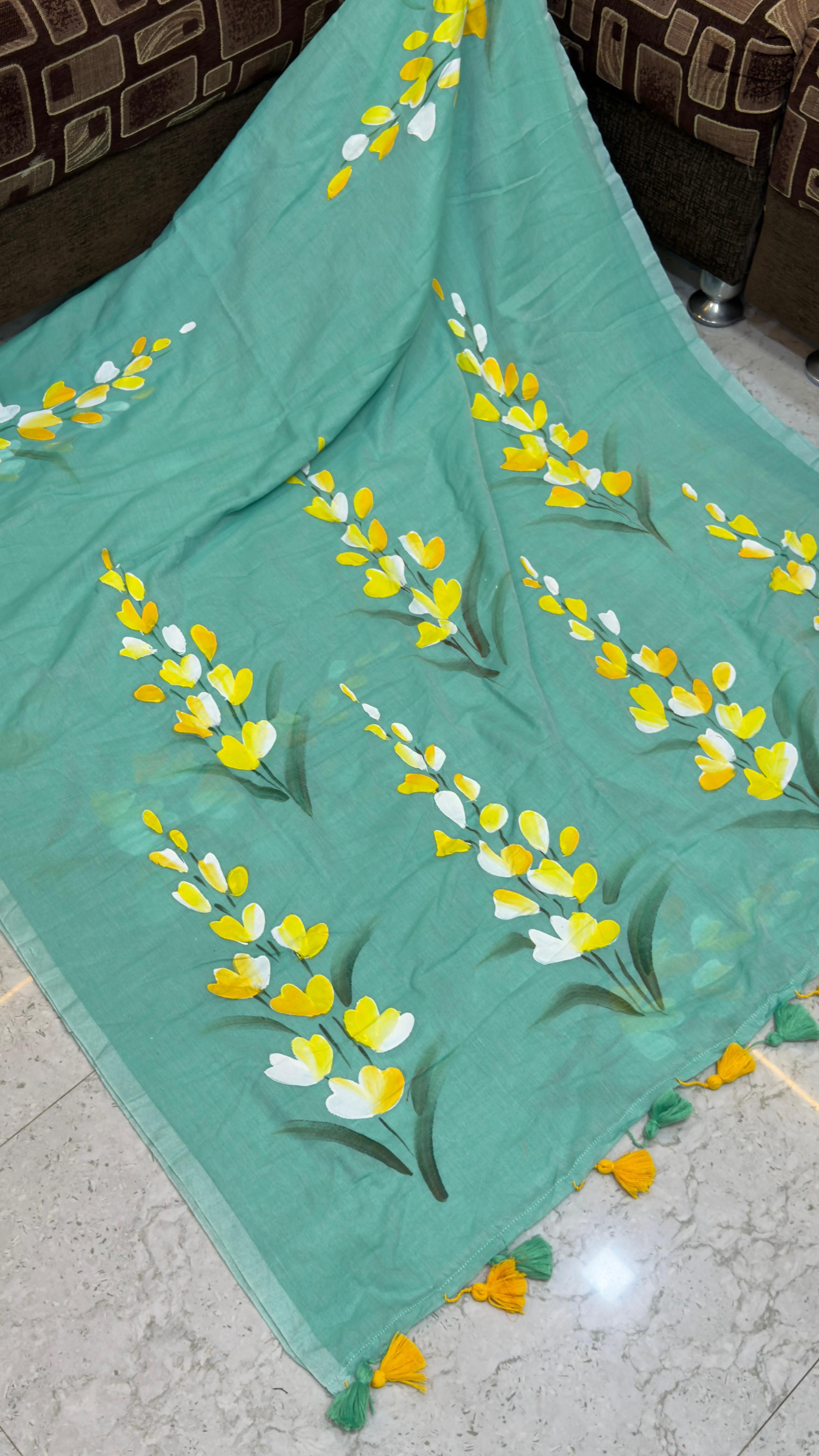 Pre Booking Hand Paint Mul Cotton