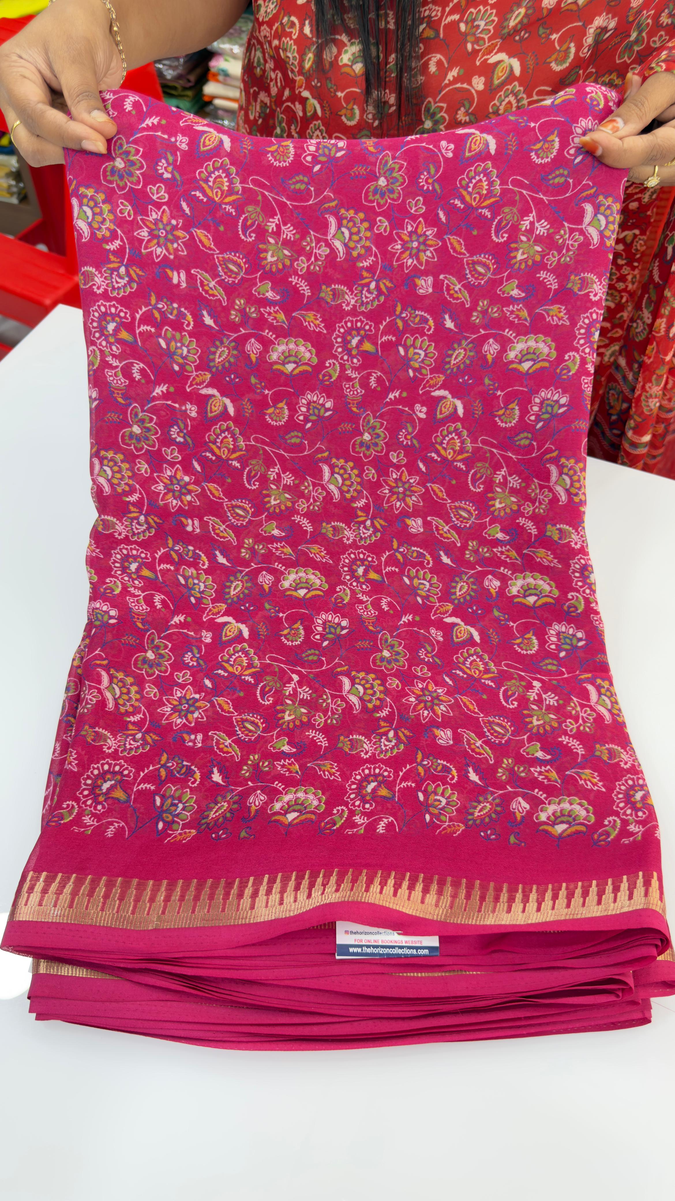 Light weight floral chiffons