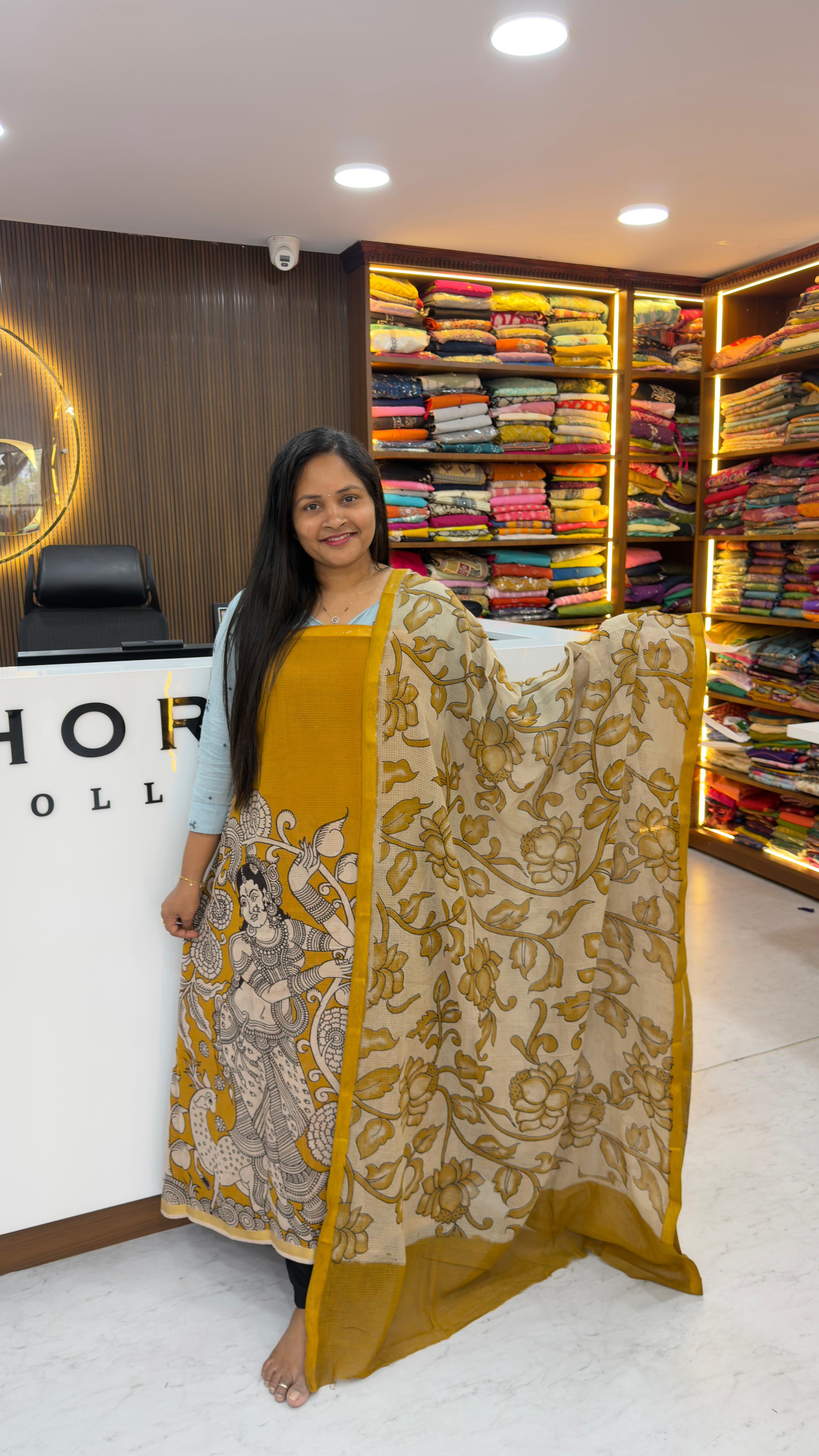 Kota Kalamkari dress materials