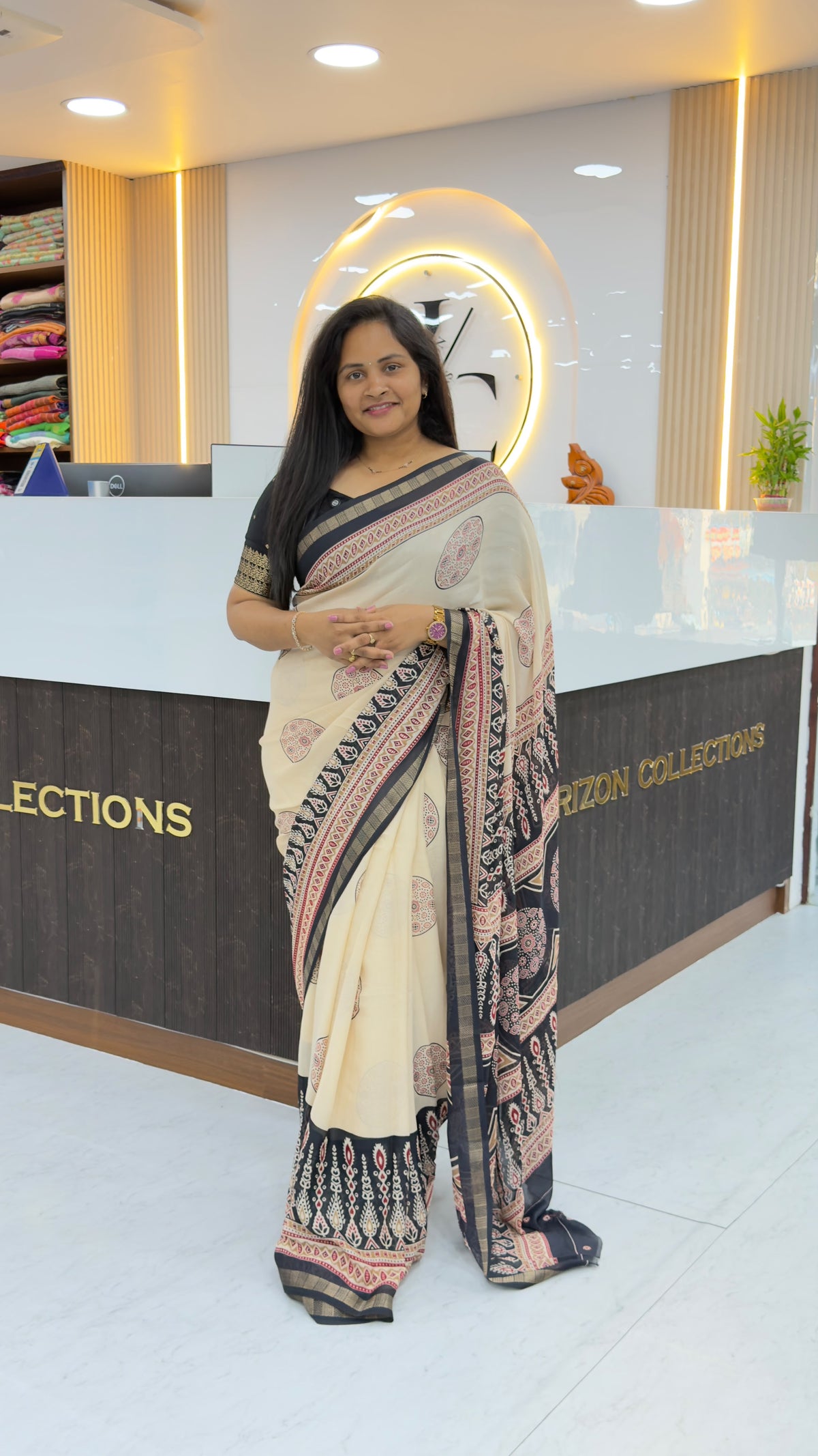 Light weight marshmallow sarees