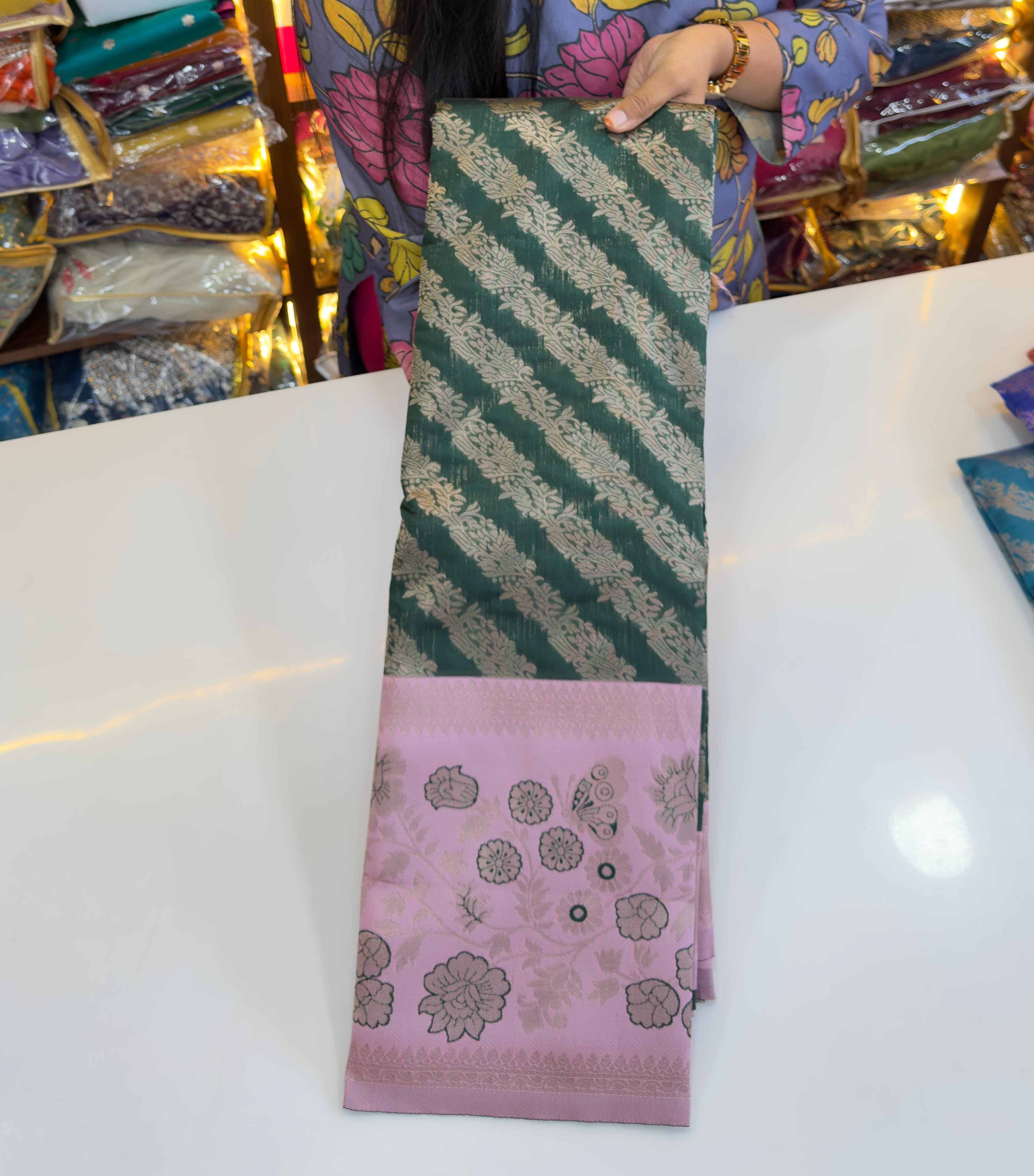 Light weight Meena patttu saree