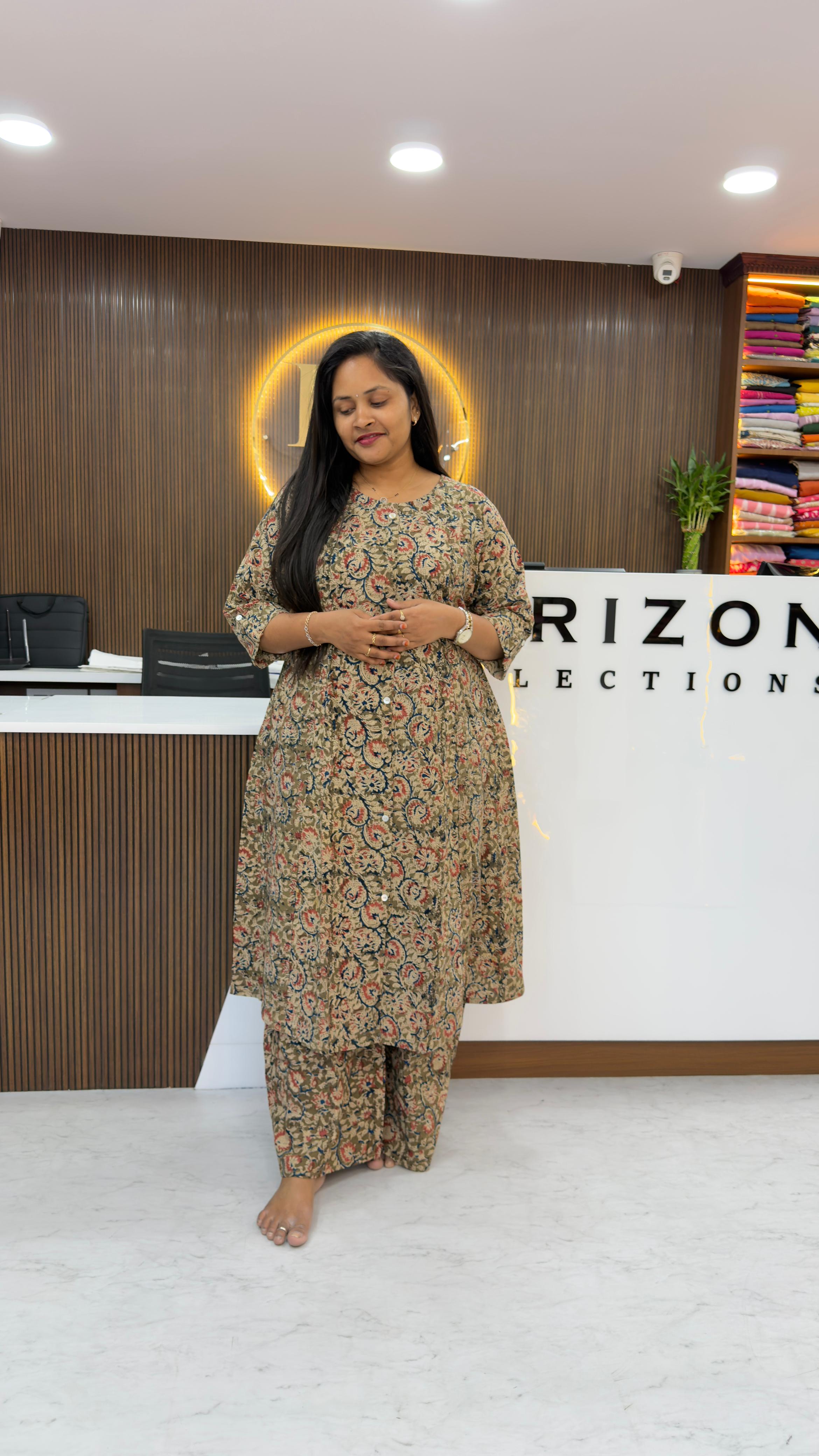 Kalamkari cotton Co-Ord Set