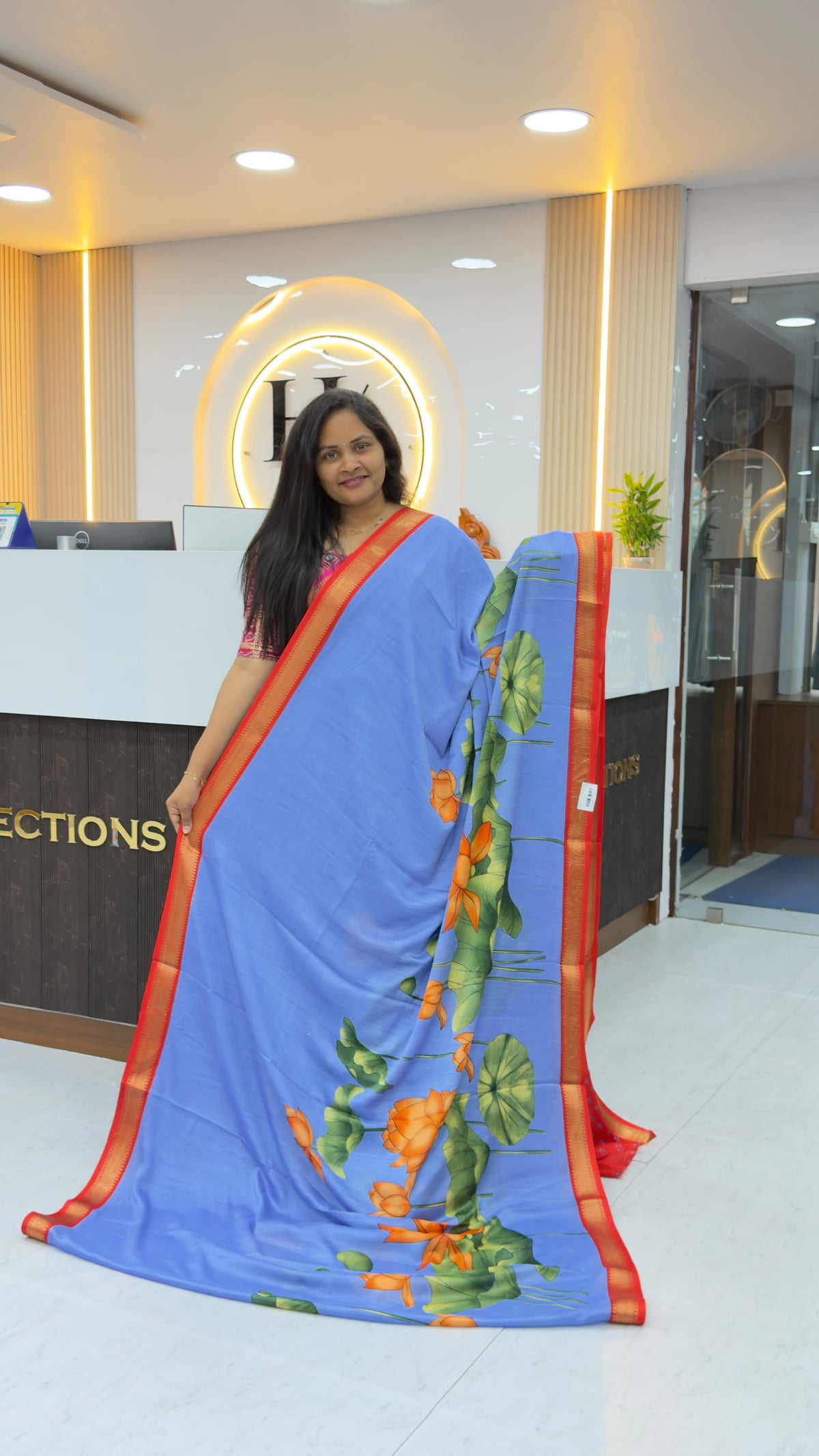 Soft silk mangalgiri saree
