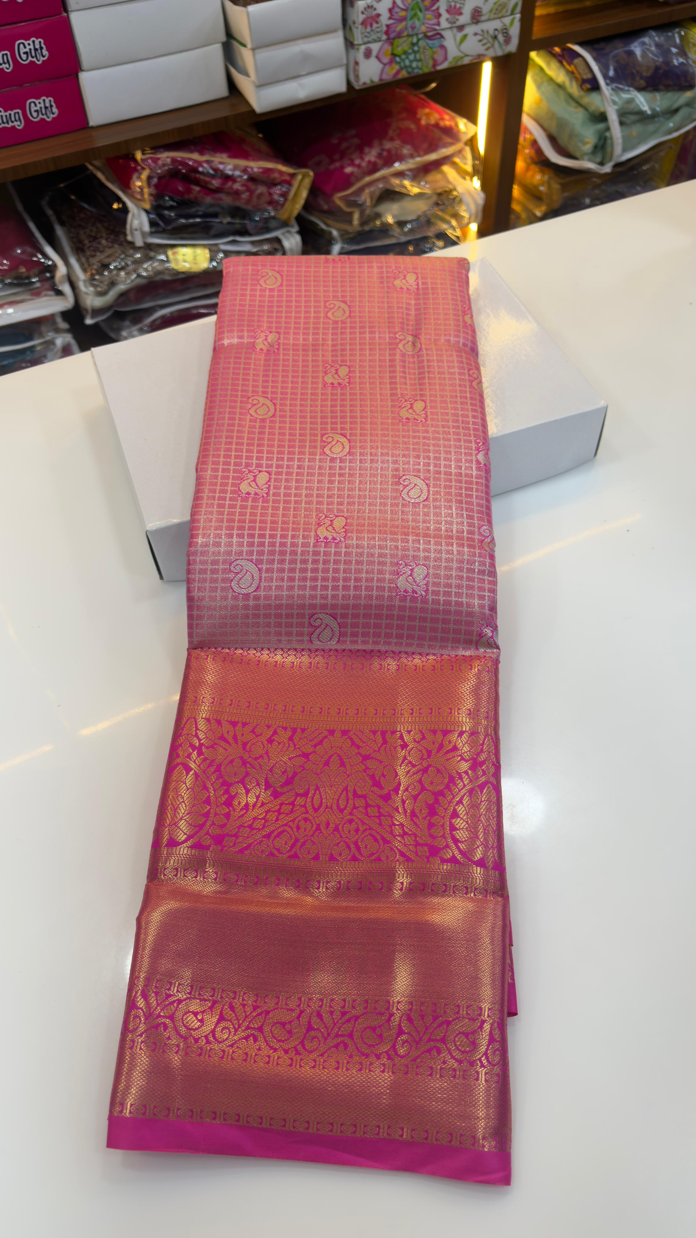 Semi Kanchi pattu sarees
