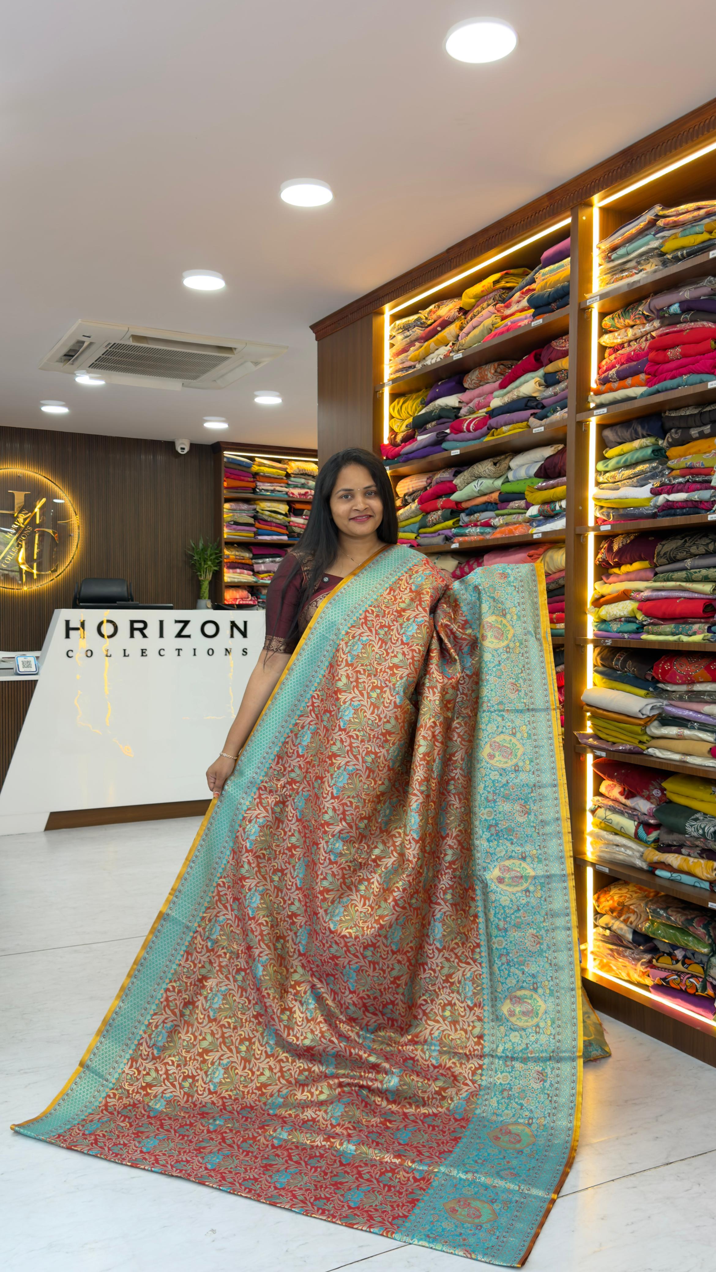 Meenakari pattu sarees