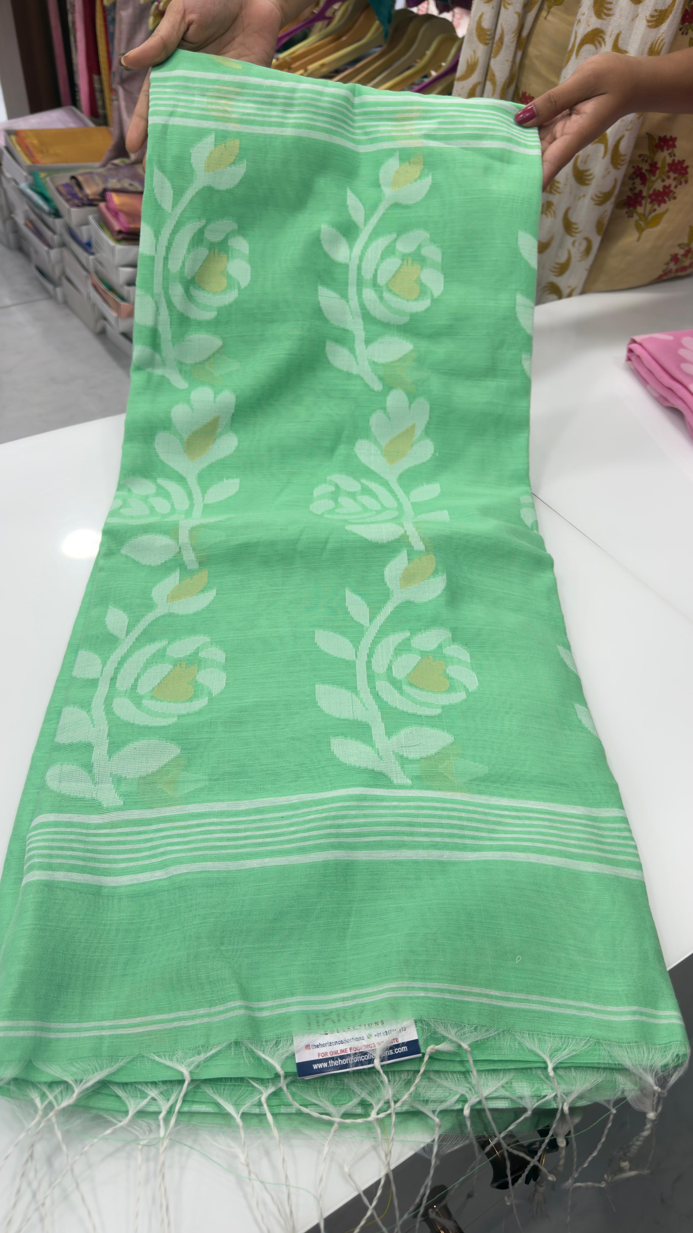 Jamdhani Jute weaving sarees