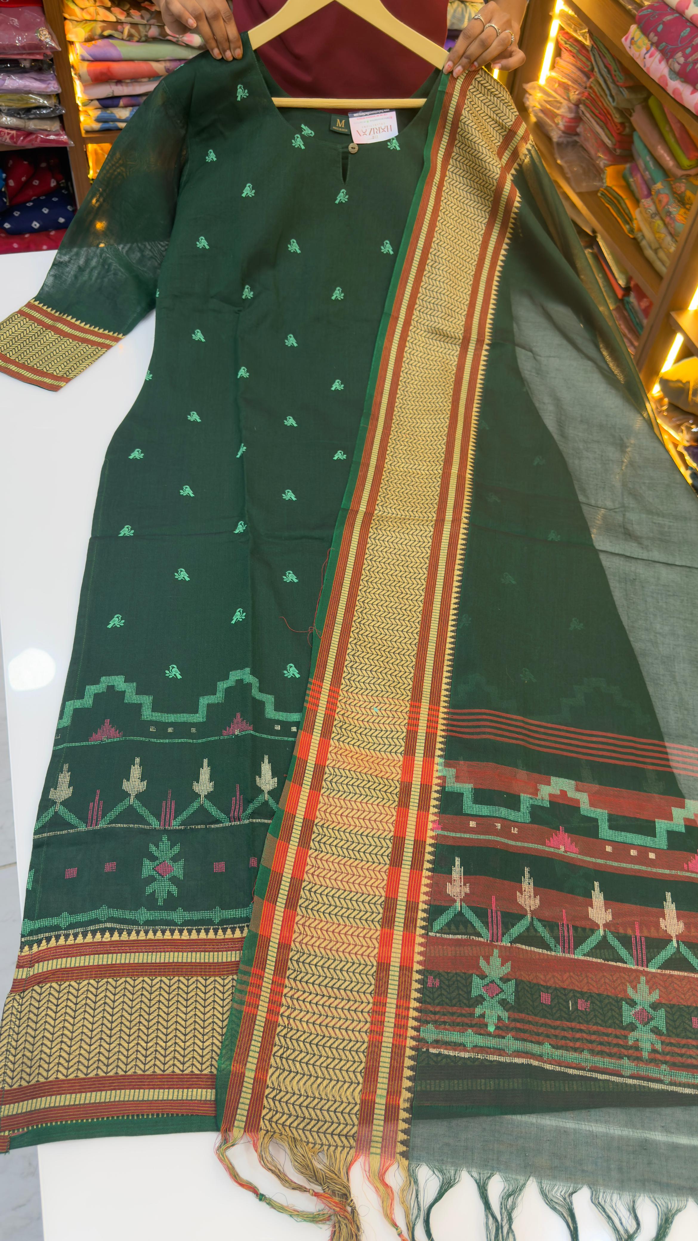 Jamdani stitched Dresses