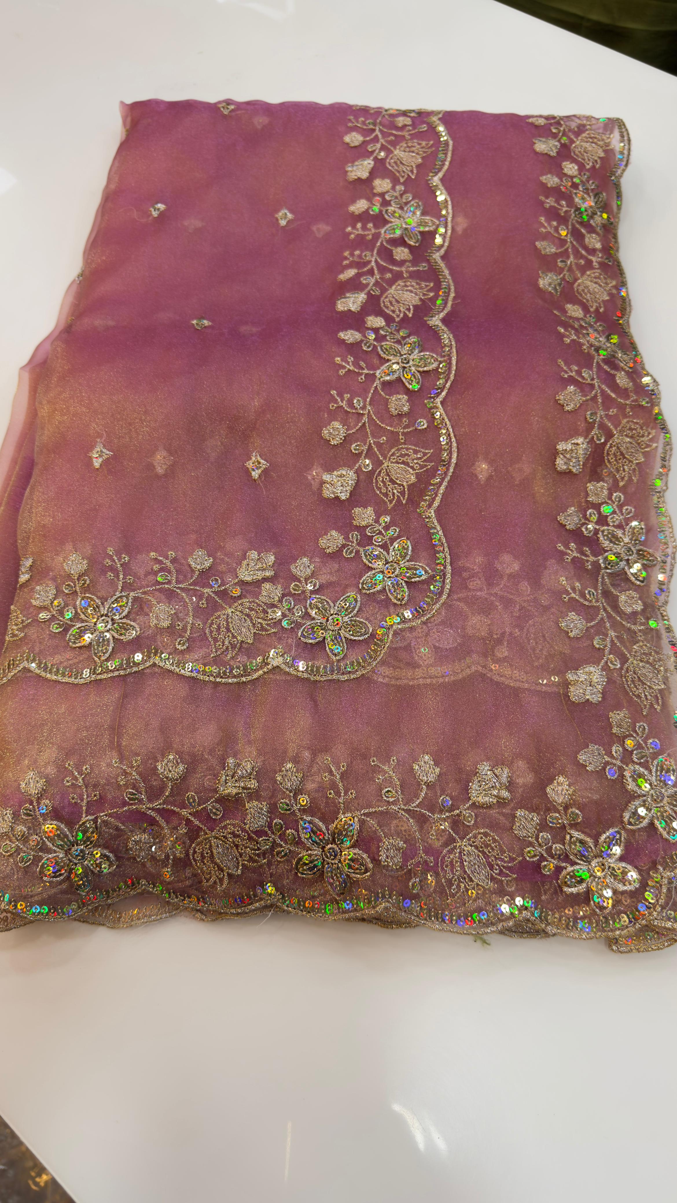 Double Border Party wear sarees