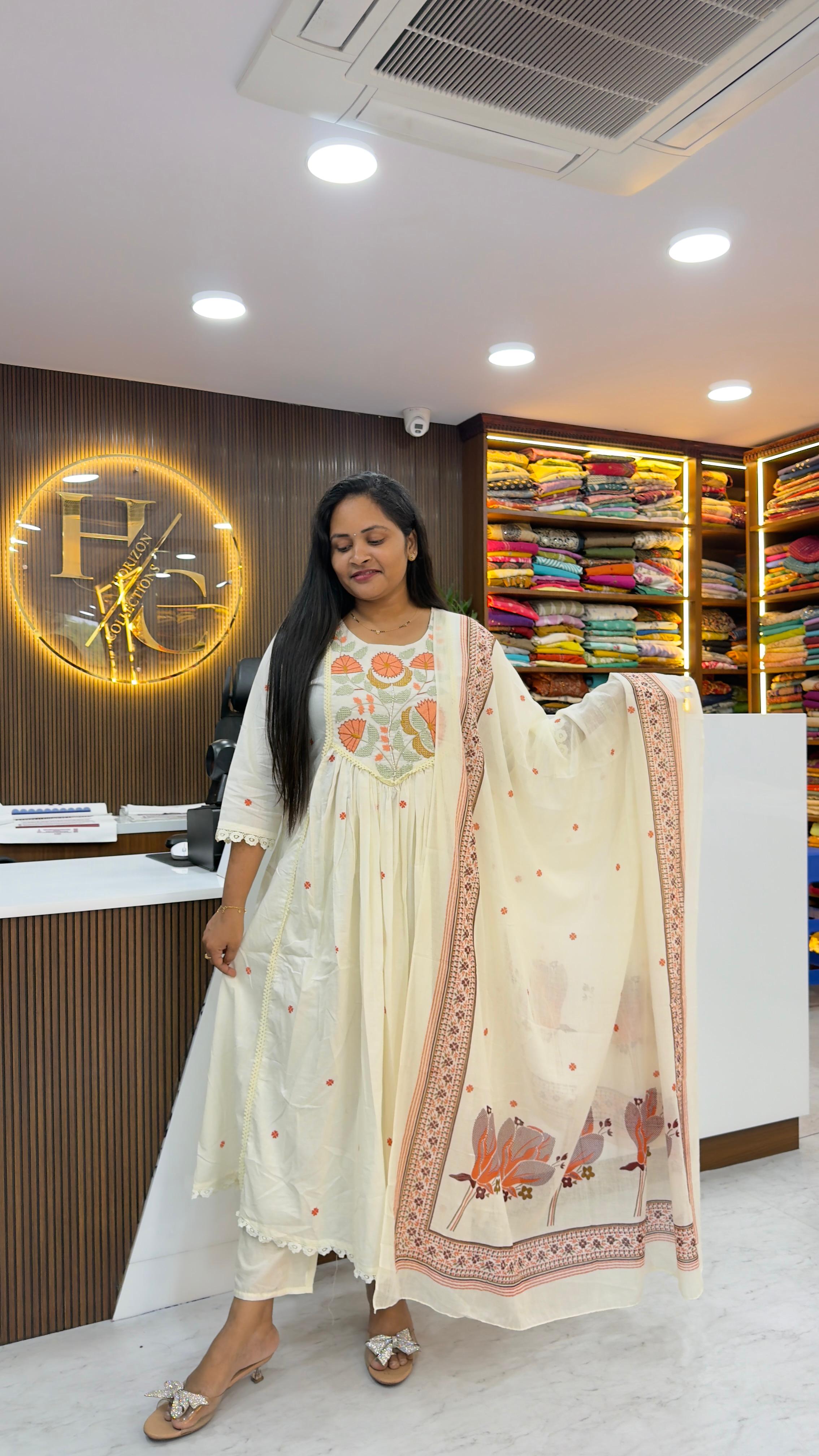 Premium mul cotton 3 piece set