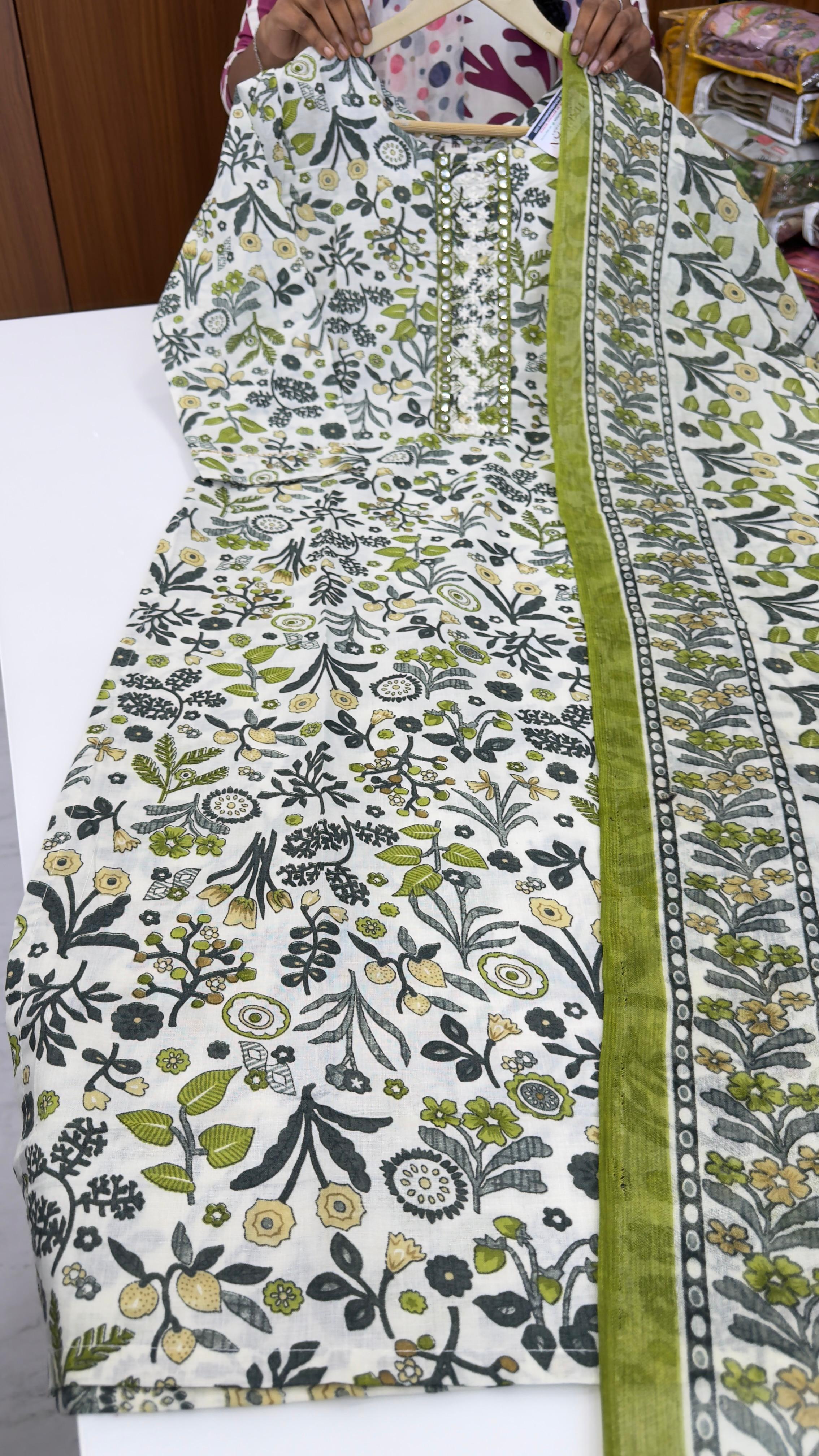 Cotton daily wear 3 piece sets