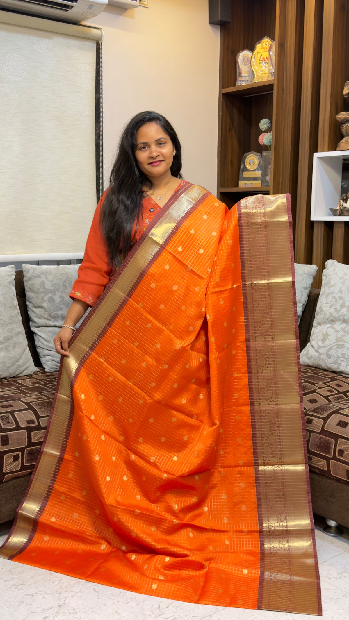 Vintage chexs Patti sarees
