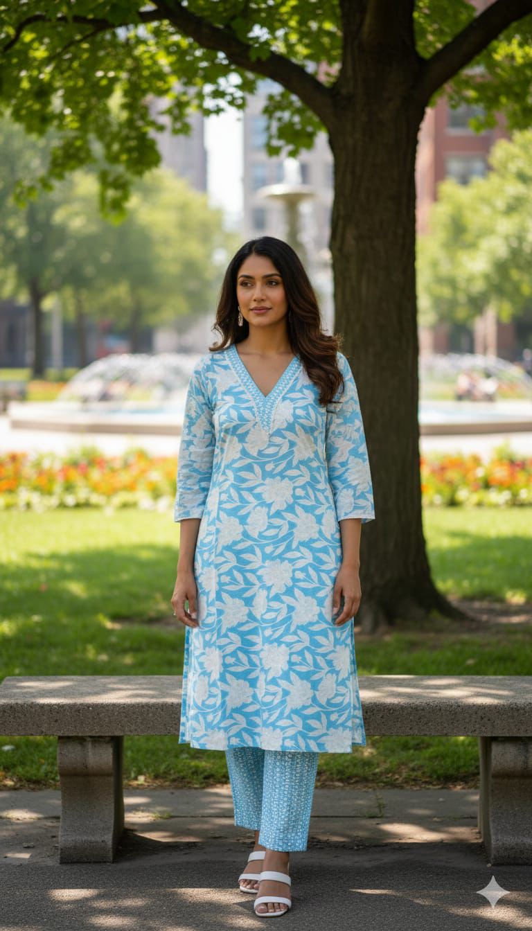 3 Jaipuri Cotton Co Ord Sets @1200/-