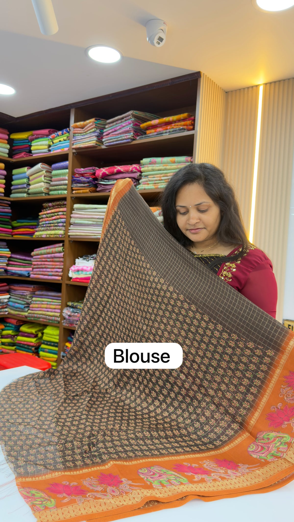 Pichwai design Marshmellow saree