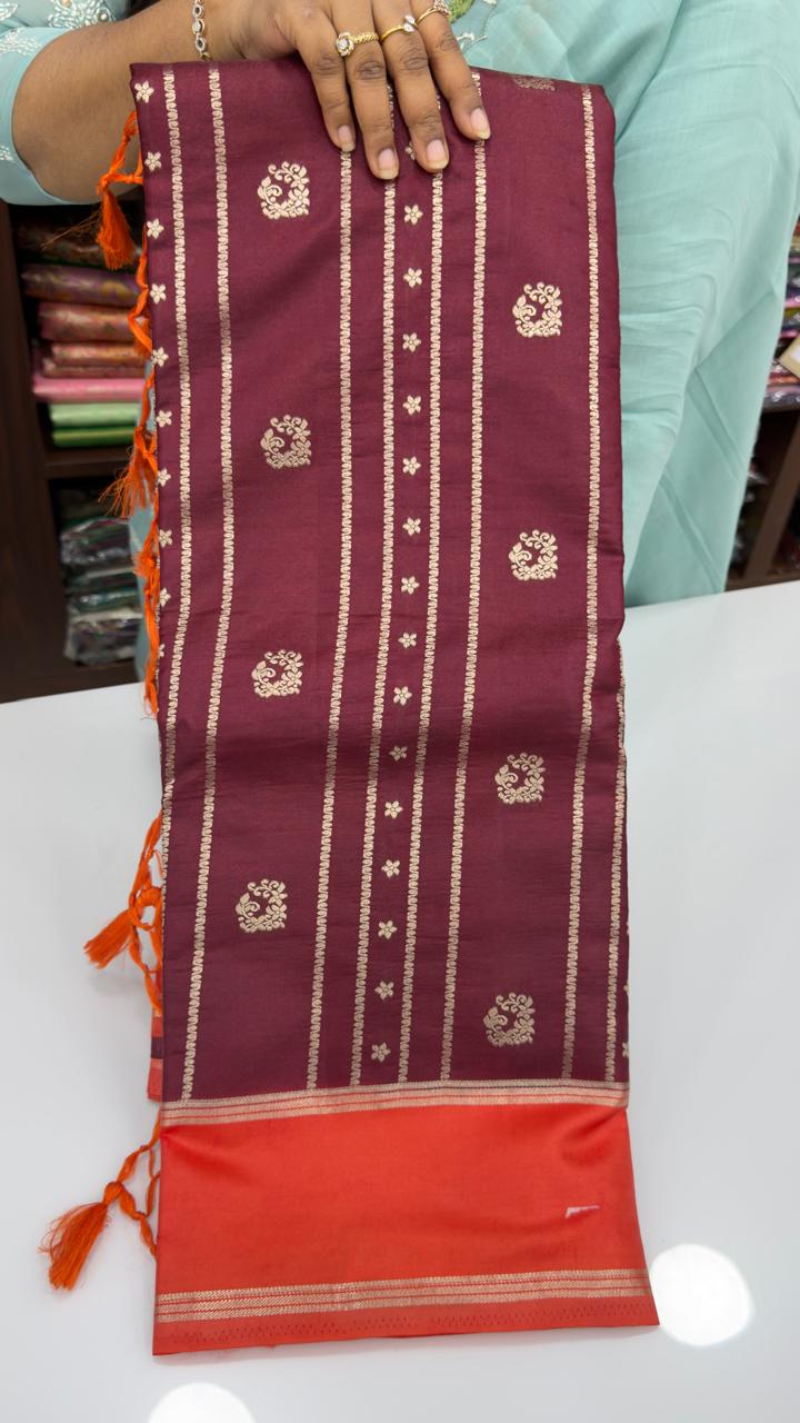 Banarasi Tussar Patti sarees