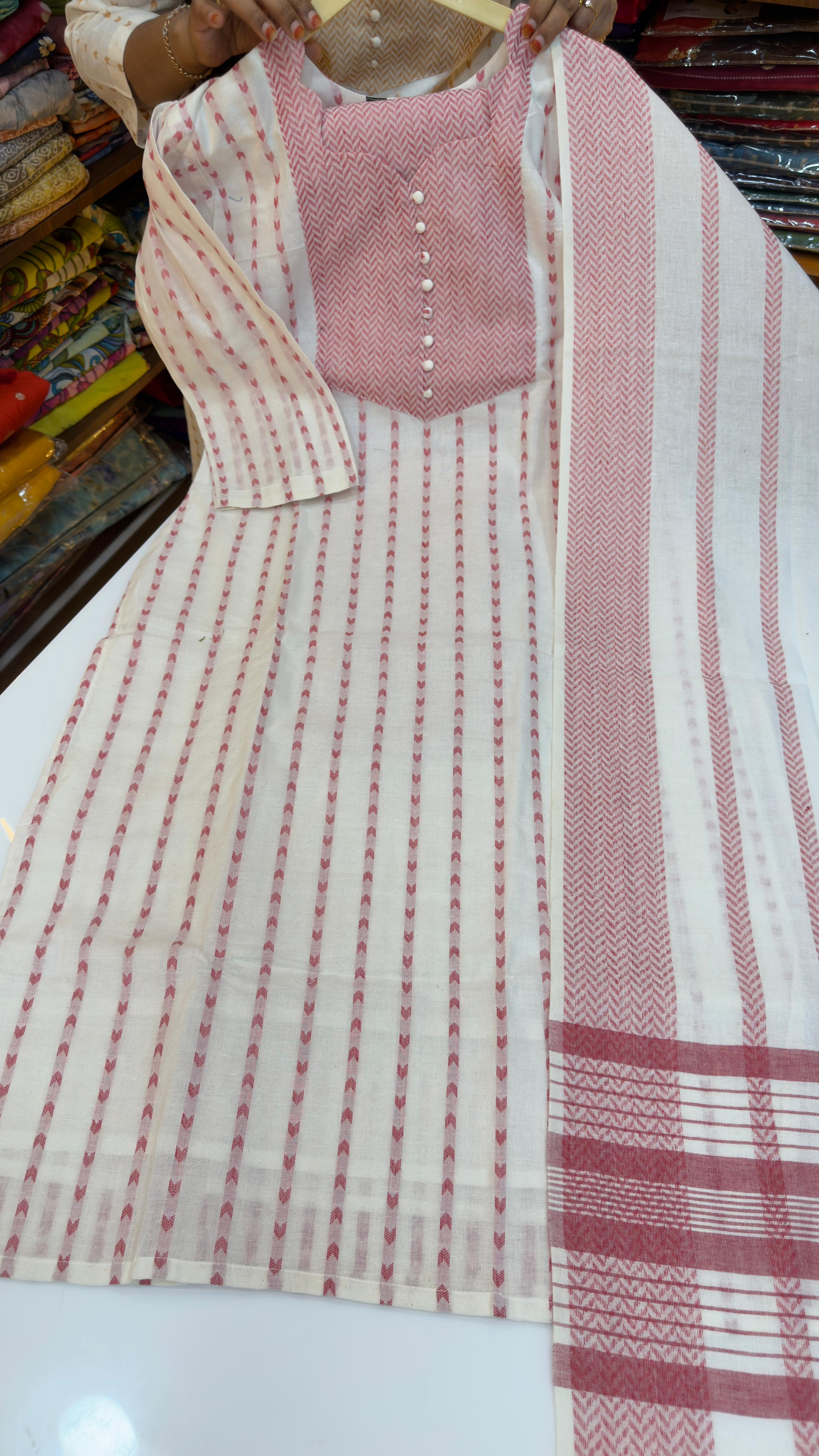 Pure Handloom Cotton 3 piece set