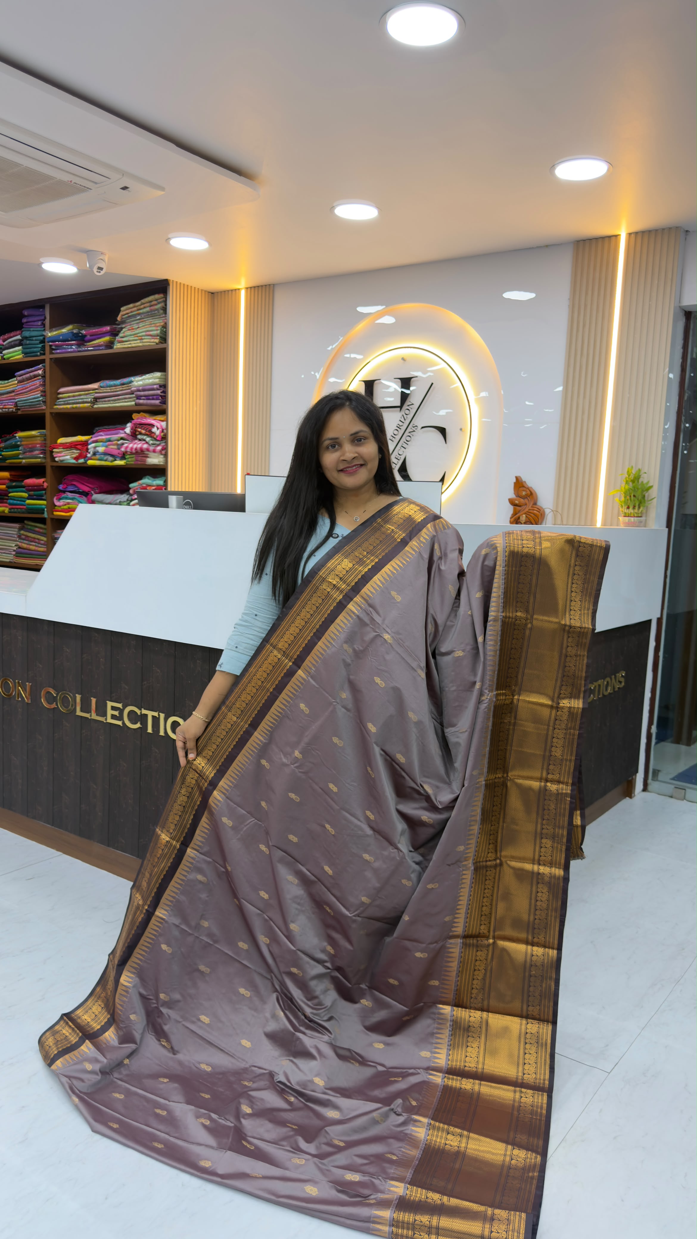 Vintage semi Kanchi pattu sarees