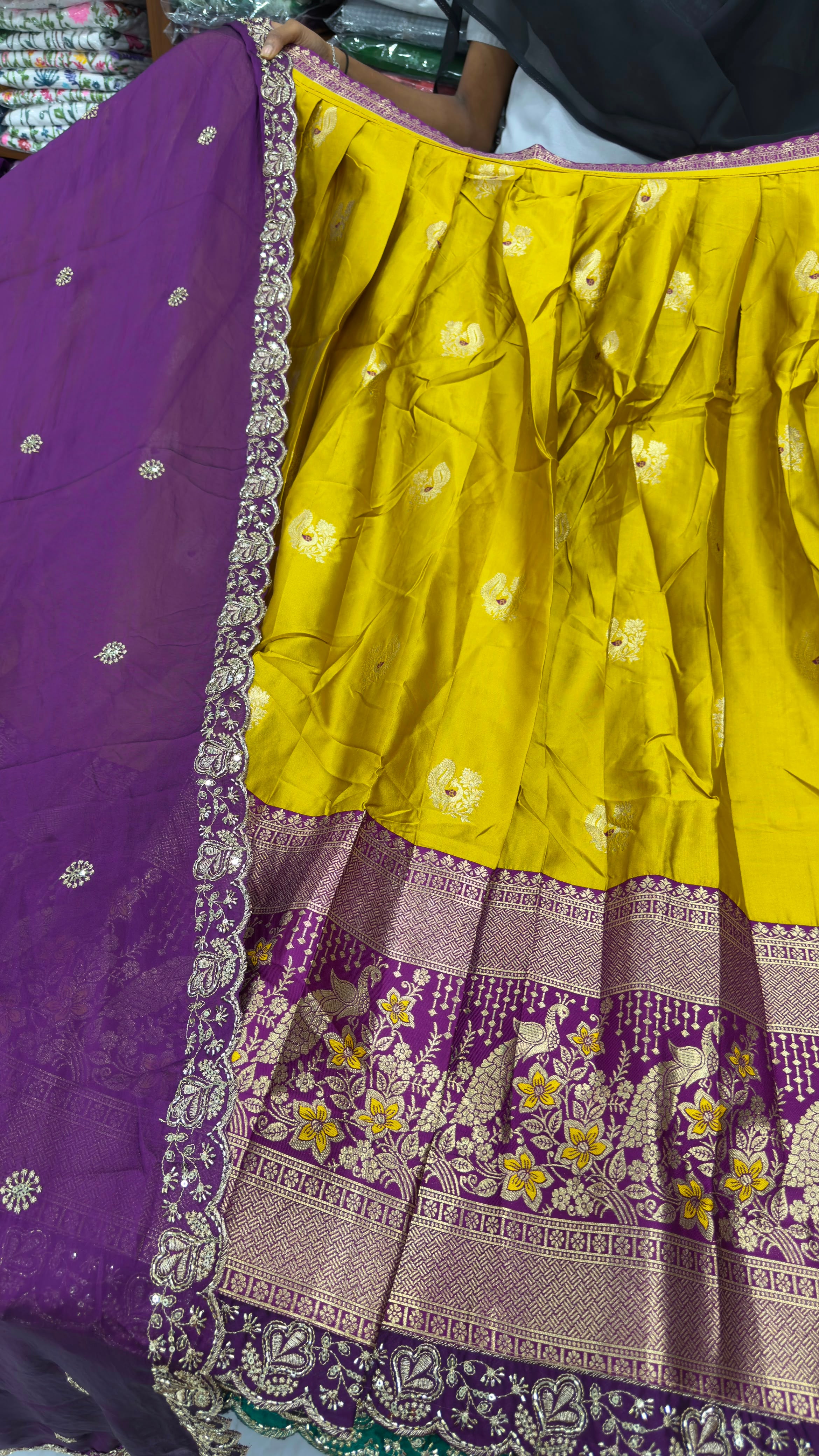 Soft pattu lehengas