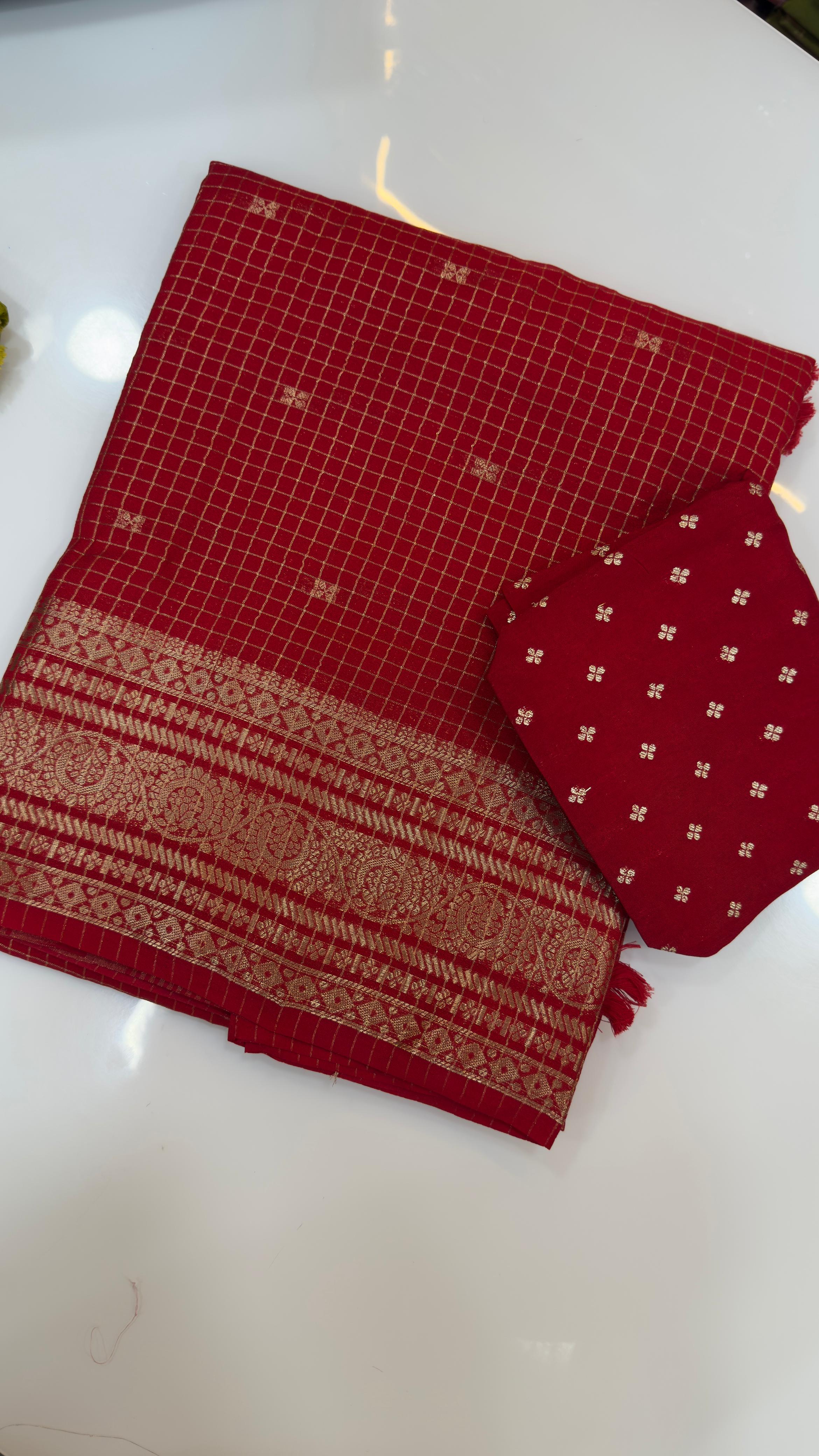 Traditional Chexs Sarees