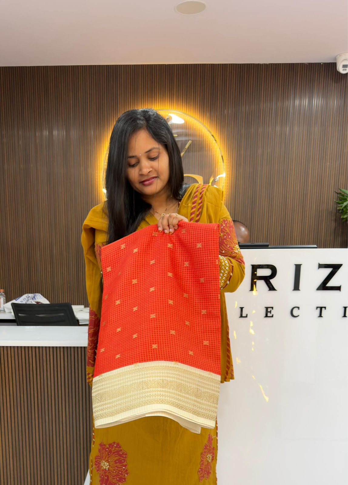Vintage Chexs Saree