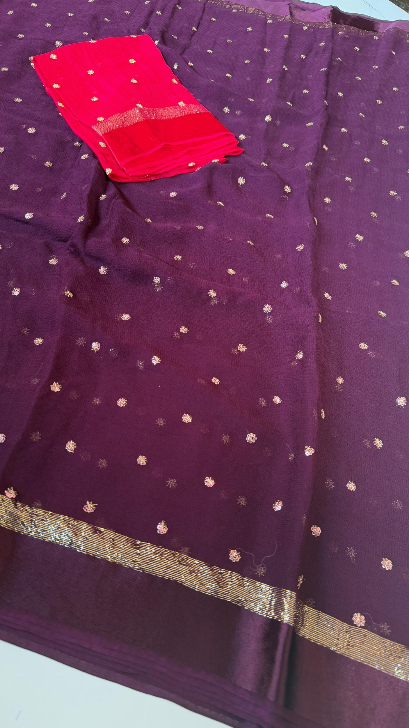Georgette party wear sarees