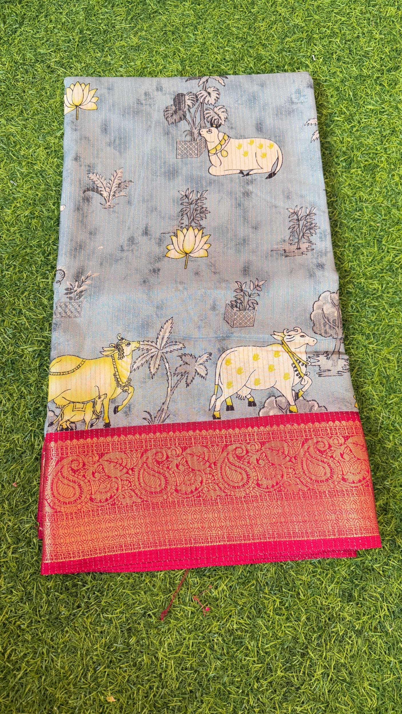 Pichwai Design Saree