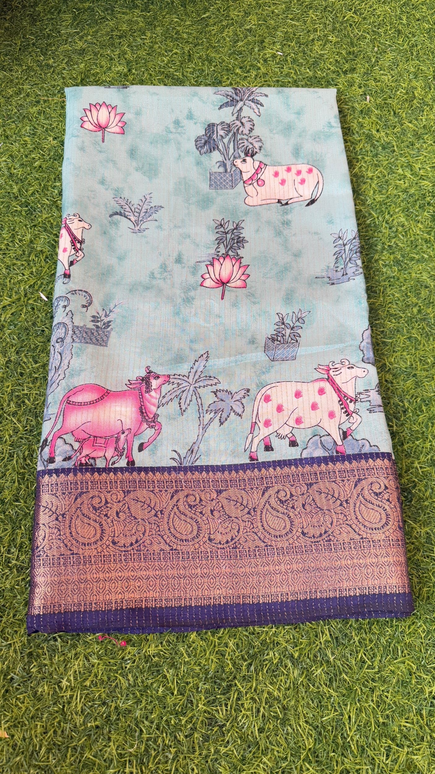 Pichwai Design Saree
