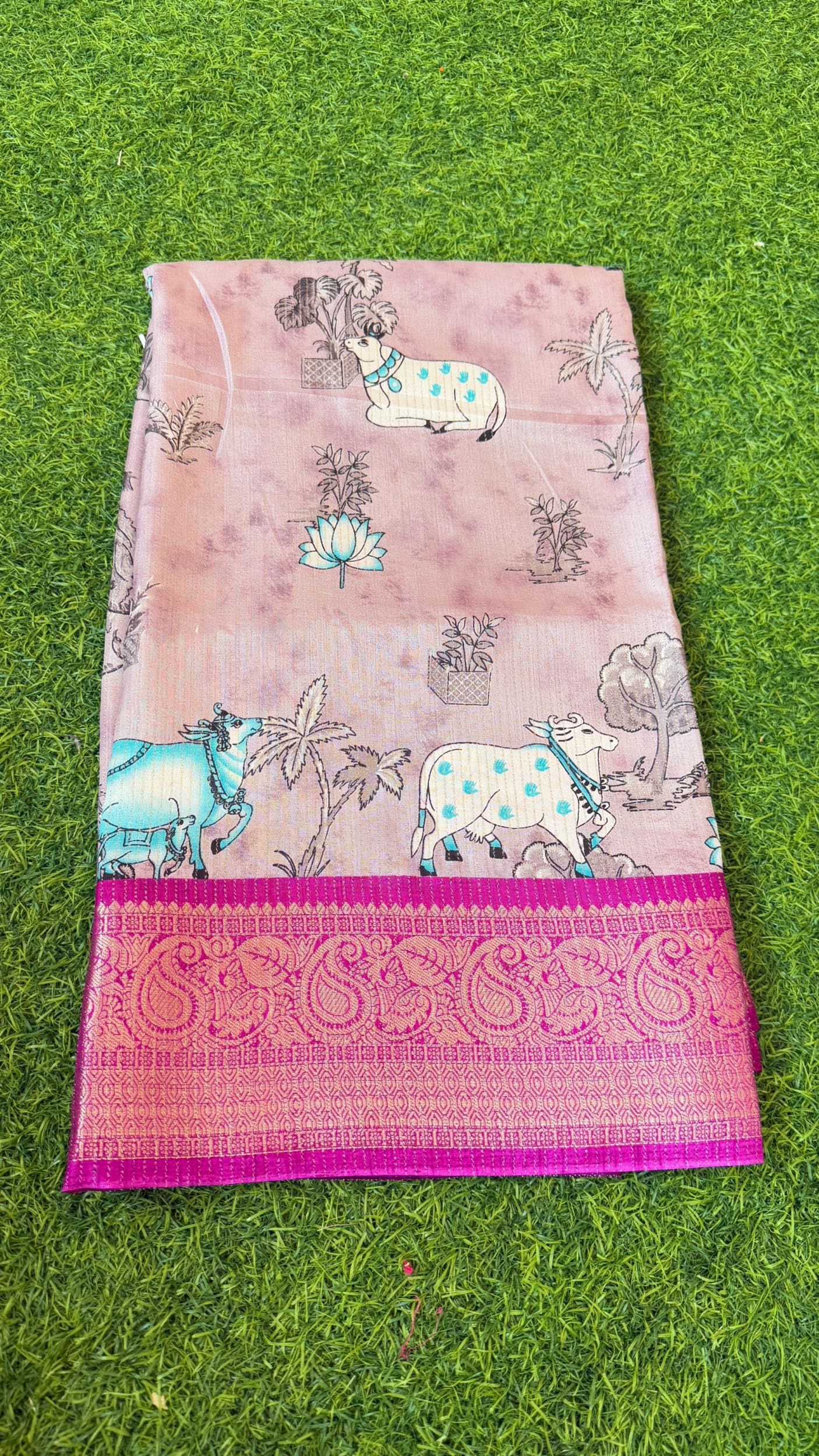 Pichwai Design Saree