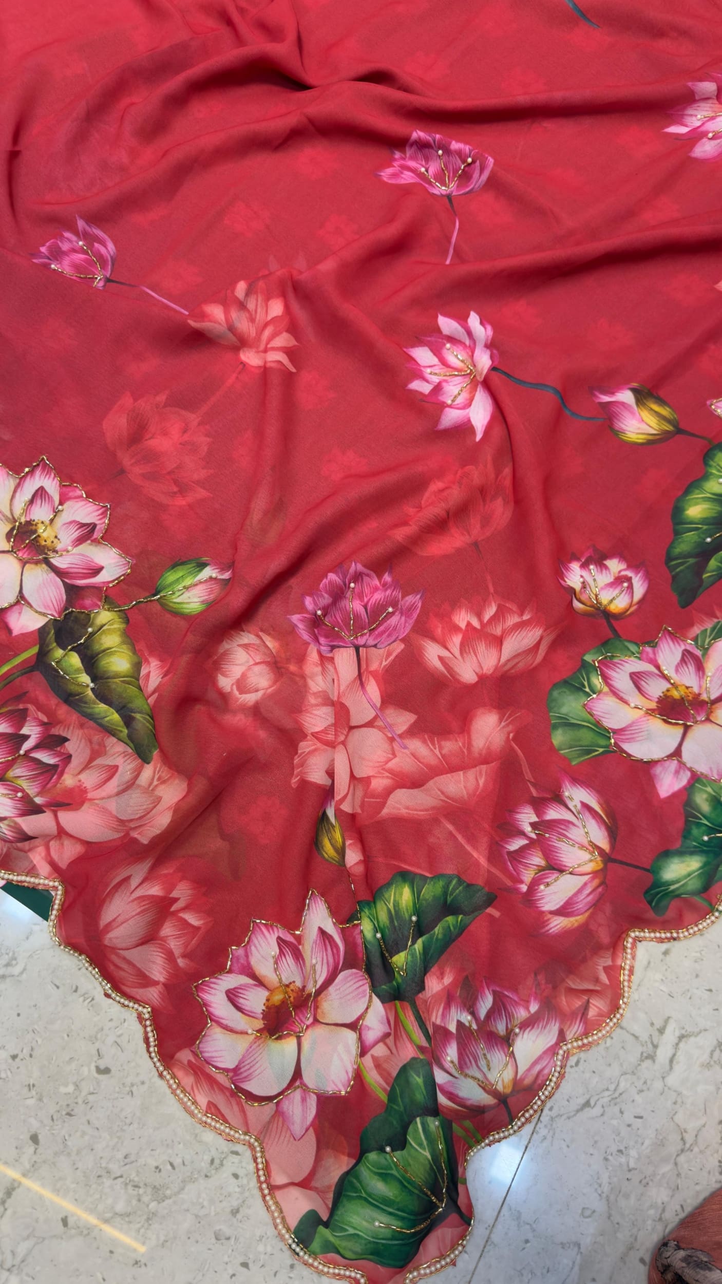 Pichwai Design Tabby silk