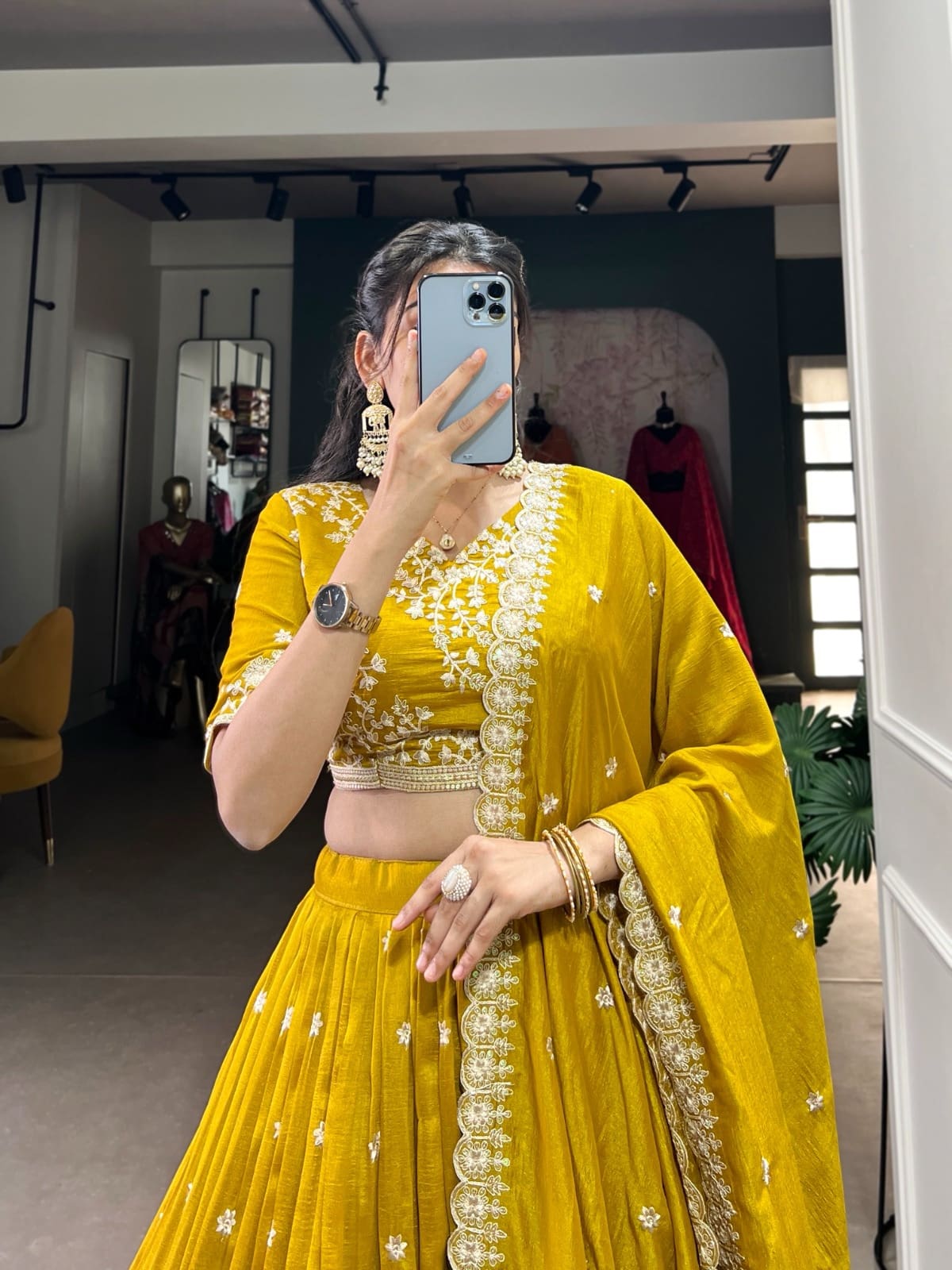 Mustard lehenga