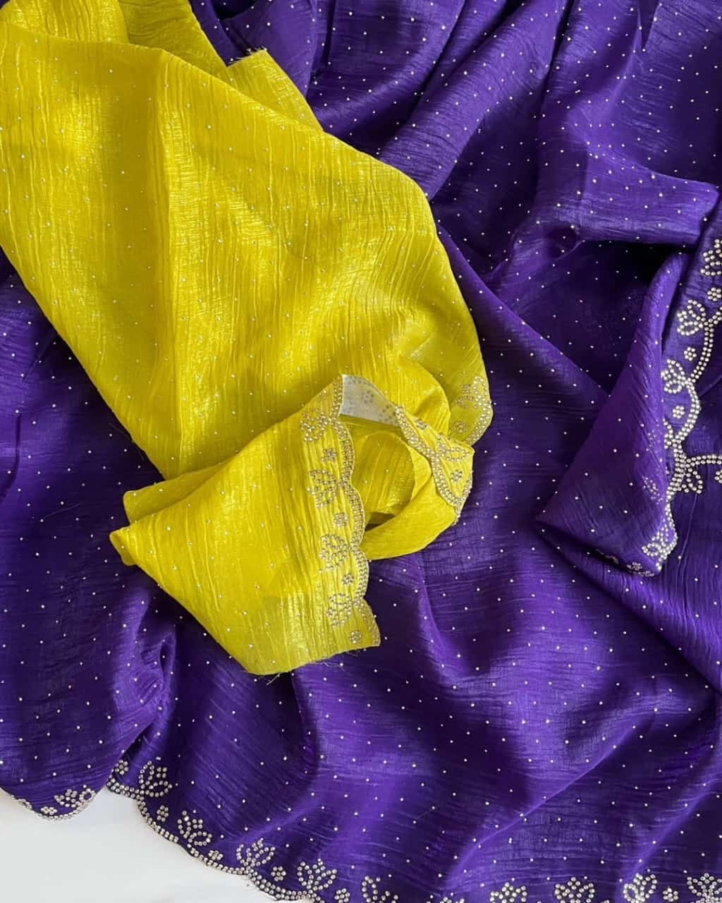 Swaroshki stones party wear saree