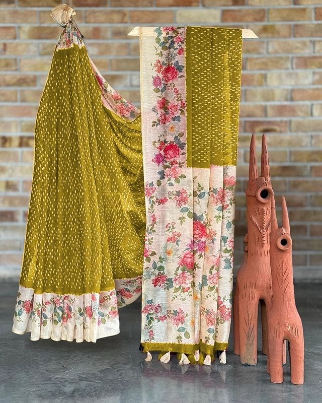 Bandini designer Tussar saree
