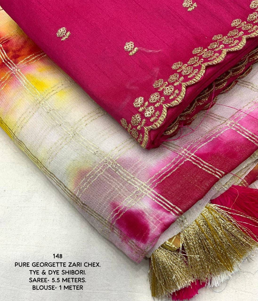 Shibori party wear saree