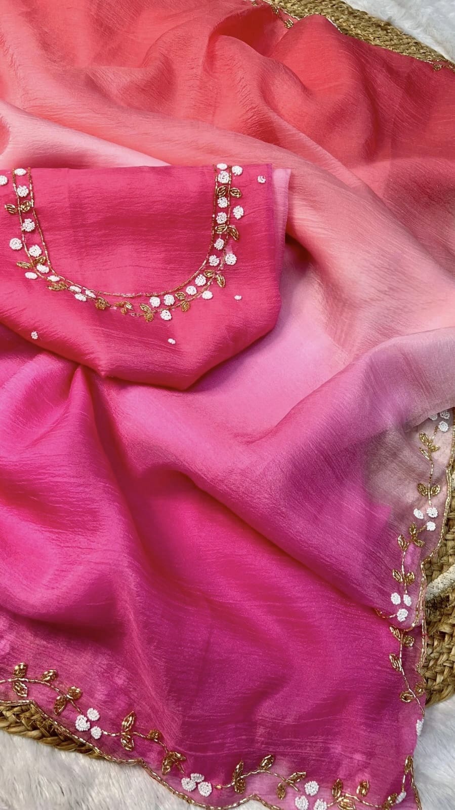 Triple Shaded Party Wear Sarees