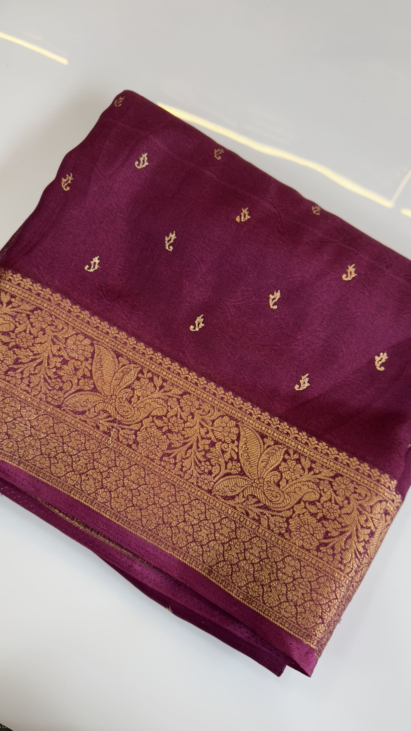 Jute Banarasi black saree